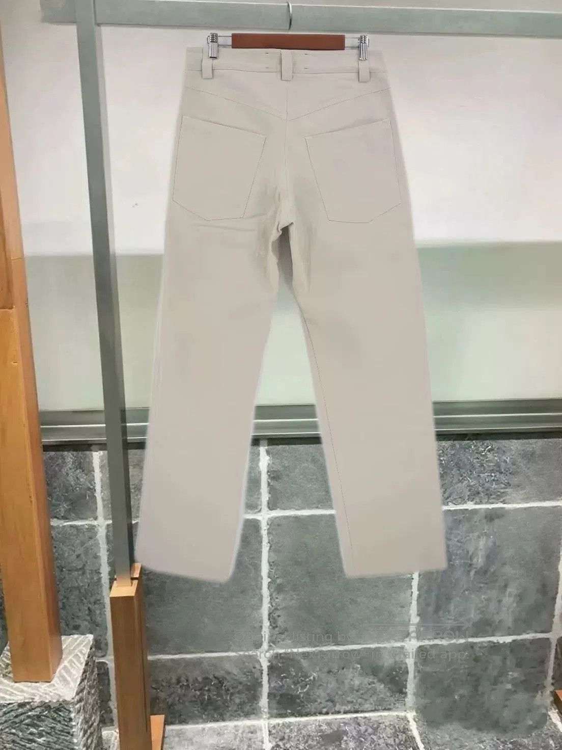 Song For The Mute sftm 24.1 Beige Embroidered Trousers. Size US 32 / EU 48 - 2 Thumbnail