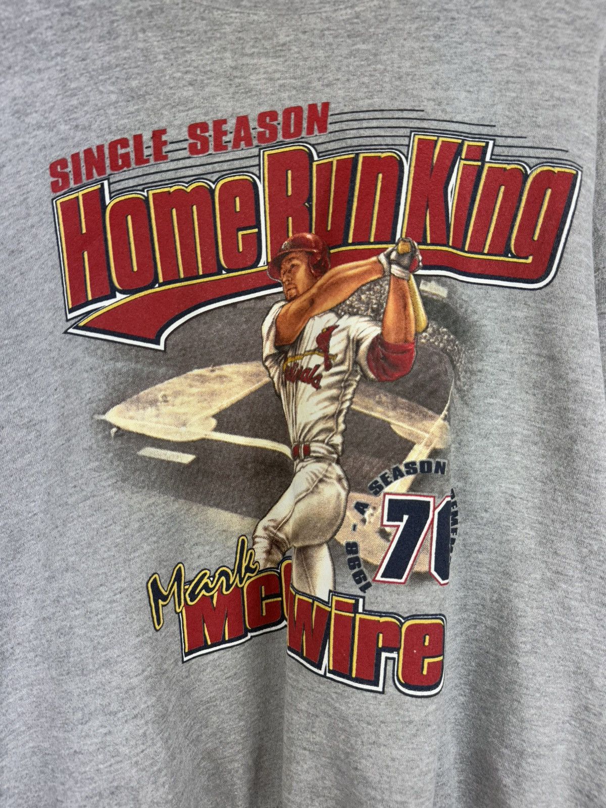 Lee × MLB × Vintage St Louis Cardinals Mark McGwire Home Run King 98 Sweatshirt Size US XL / EU 56 / 4 - 8 Thumbnail