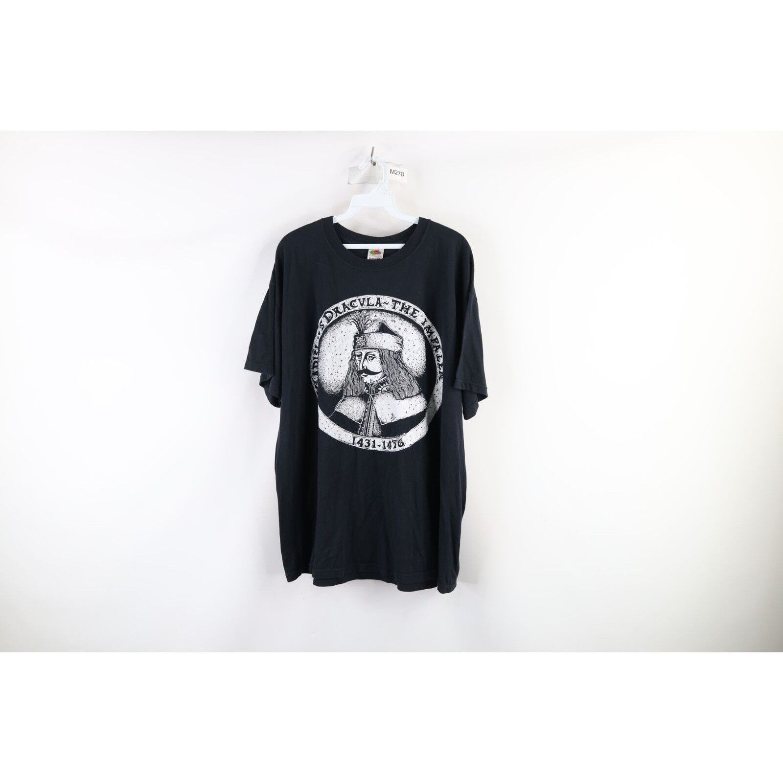 Vintage Vintage Spell Out Vladislavs Dracula The Impaler T-Shirt Size US XL / EU 56 / 4 - 1 Thumbnail