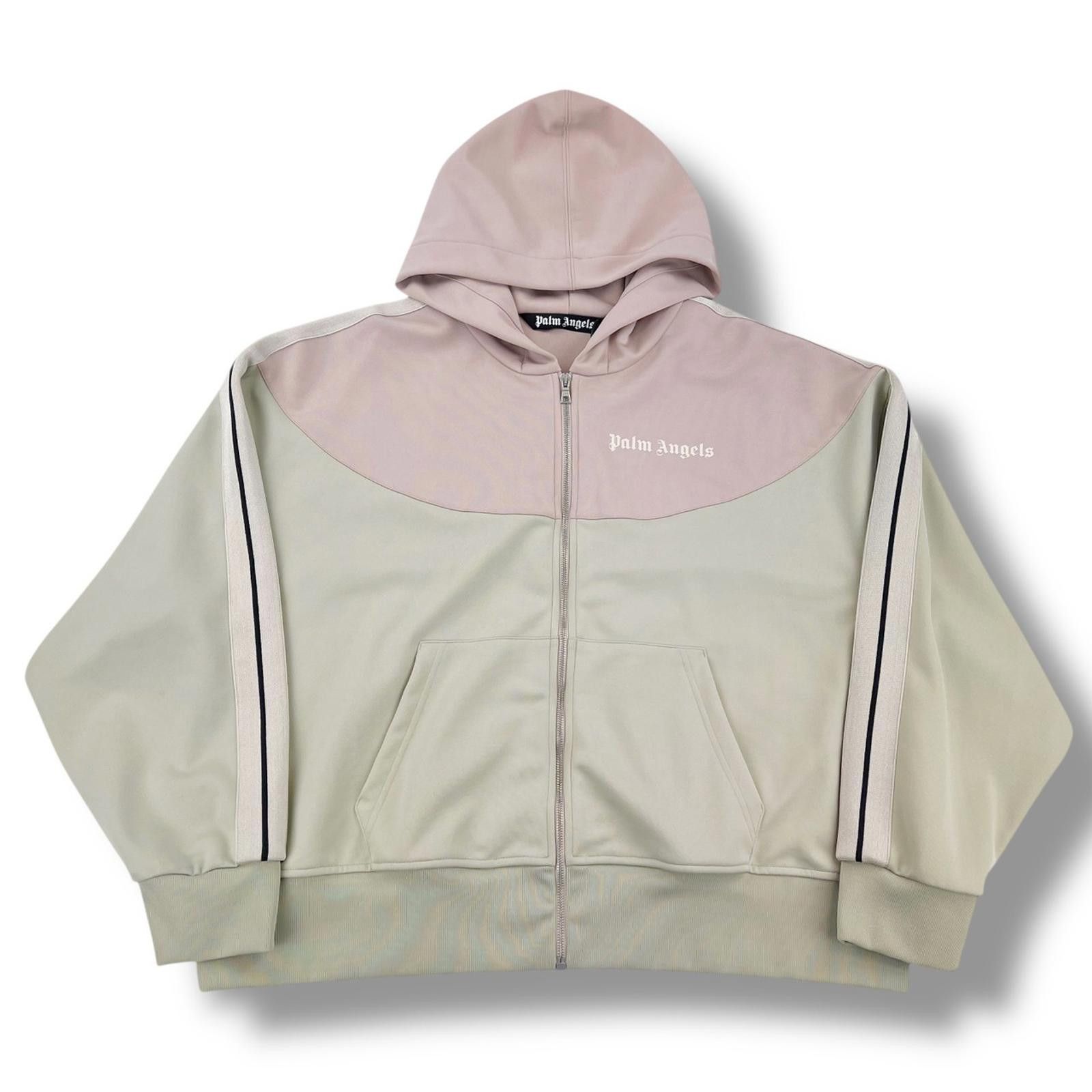 Palm Angels Palm Angels Pastel Green & Pink Track Hoodie Size US XL / EU 56 / 4 - 2 Thumbnail