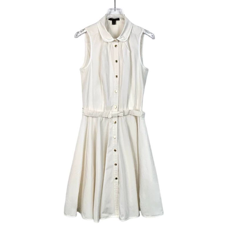 Louis Vuitton Louis Vuitton Sleeveless dress in off-white cotton with me Size XS / US 0-2 / IT 36-38 - 1 Thumbnail