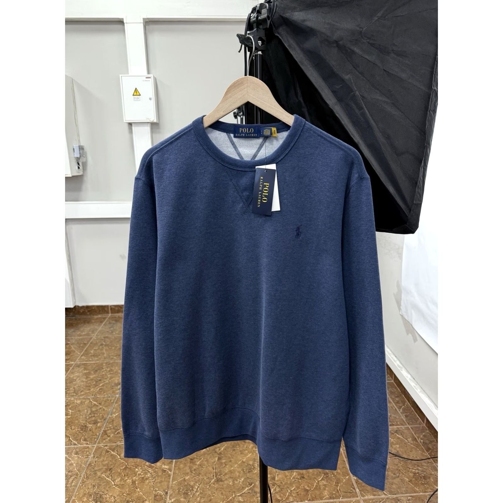 Polo Ralph Lauren VINTAGE Polo Ralph Lauren Sweatshirt Crewneck Pullover NWT Size L Blue Mens Size US L / EU 52-54 / 3 - 2 Thumbnail