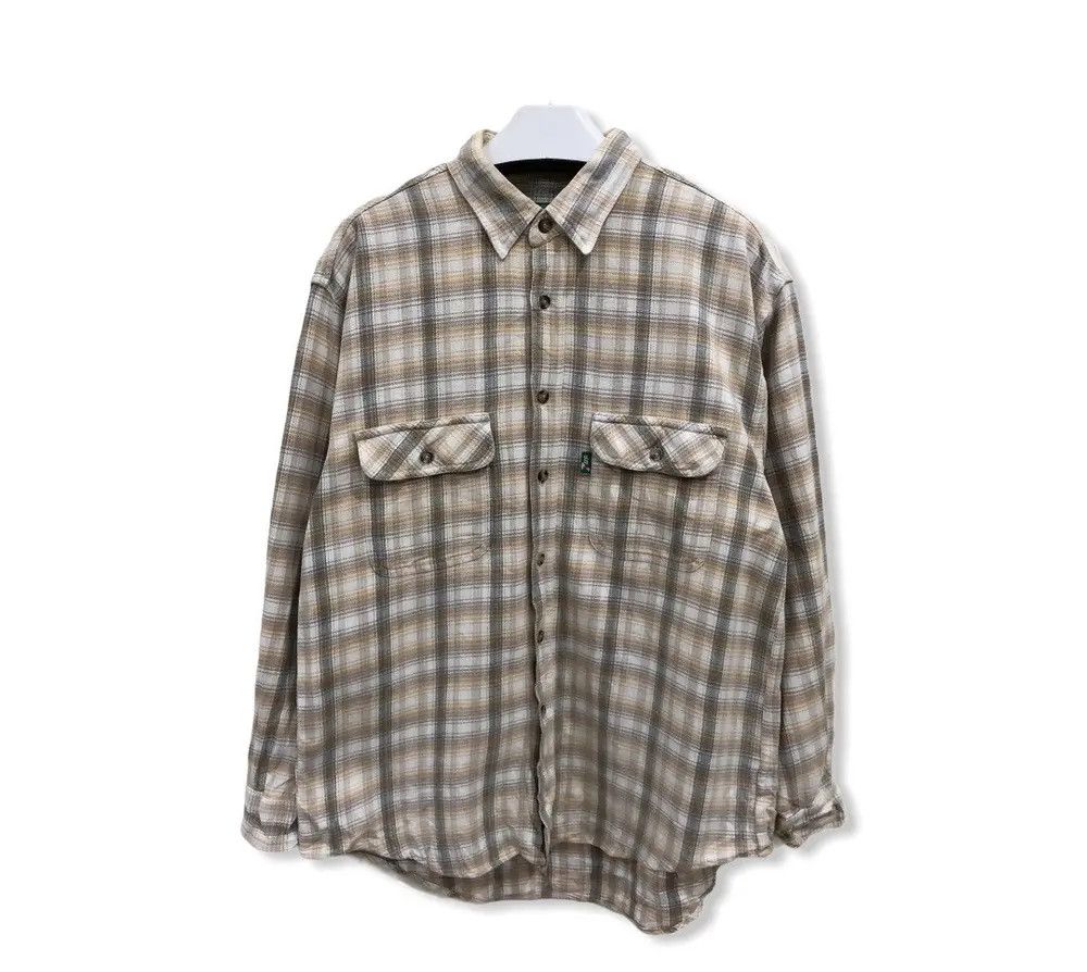 Vintage 7up Plaid Tartan Flannel shirt 👕