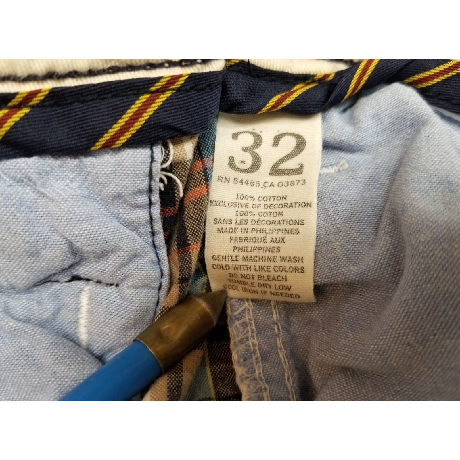 American Eagle Outfitters American Eagle Shorts Men 32 Blue Plaid Bermuda Flat Front Casual Outdoor Mens Size US 32 / EU 48 - 5 Thumbnail