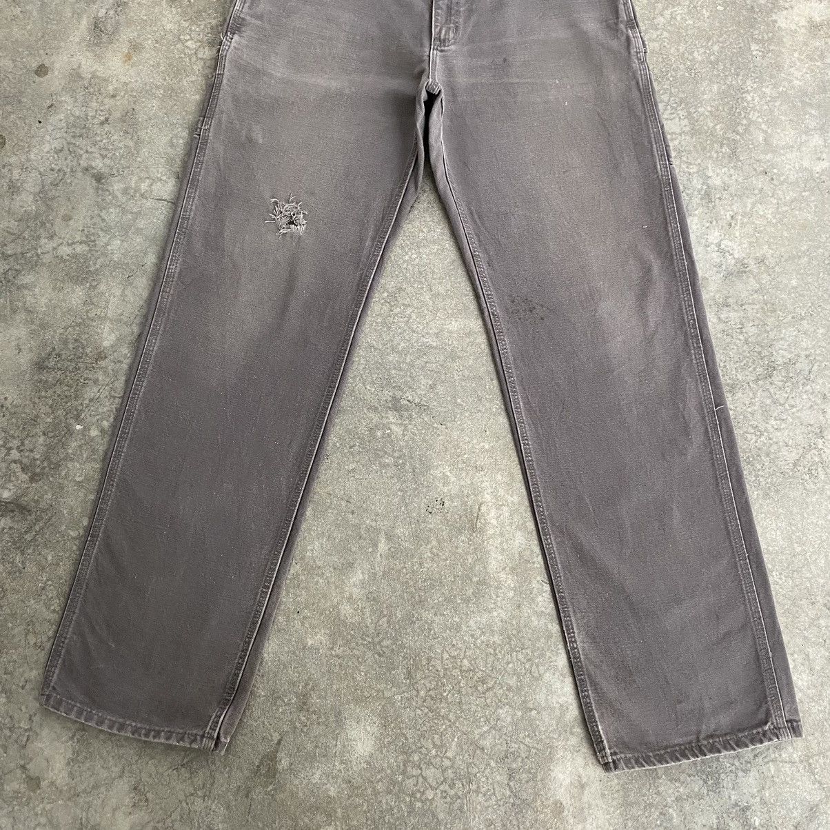 Carhartt Vintage Carhartt Faded Charcoal Grey Ripped Carpenter Pants Size US 34 / EU 50 - 3 Thumbnail