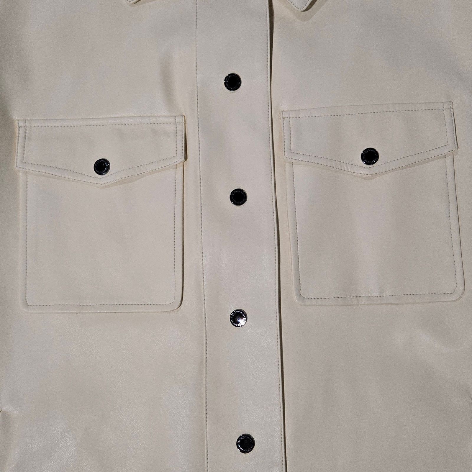 Bcbgmaxazria BCBG Yellow Oversized Vegan Leather Jacket Size XL Size XL / US 12-14 / IT 48-50 - 14 Thumbnail