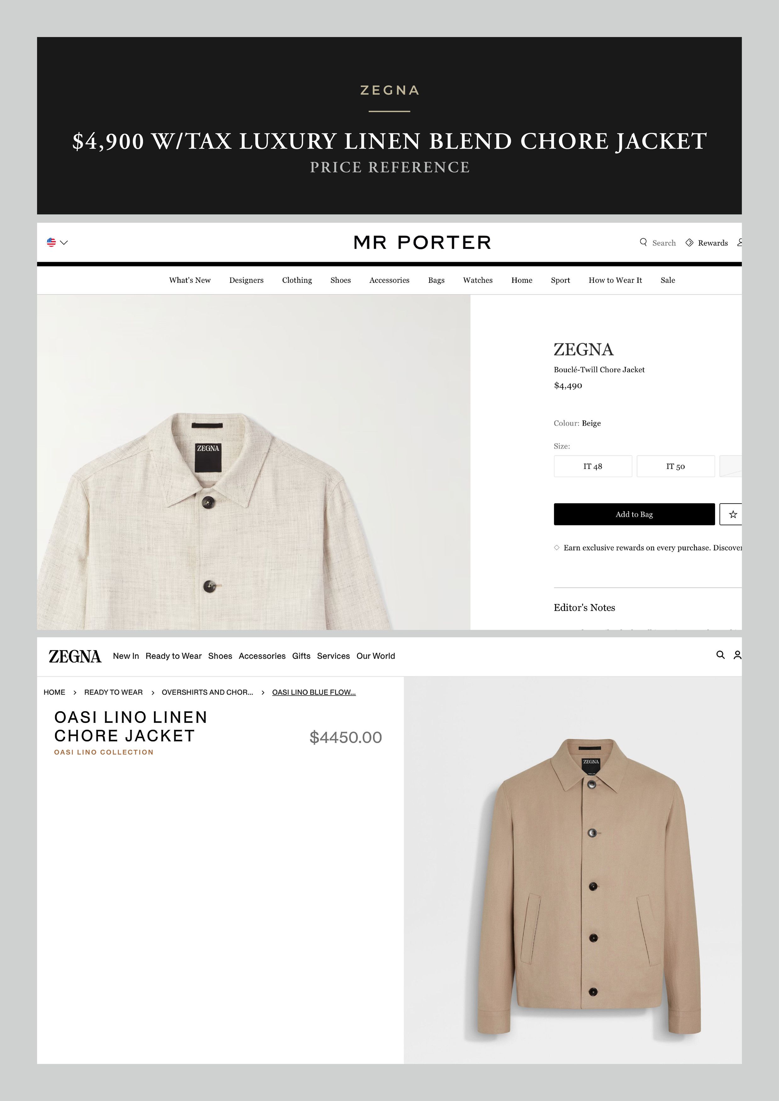 Ermenegildo Zegna Best Dressed $4,900 w/tax Rare ZEGNA Elevated Chore Jacket Size US L / EU 52-54 / 3 - 11 Thumbnail