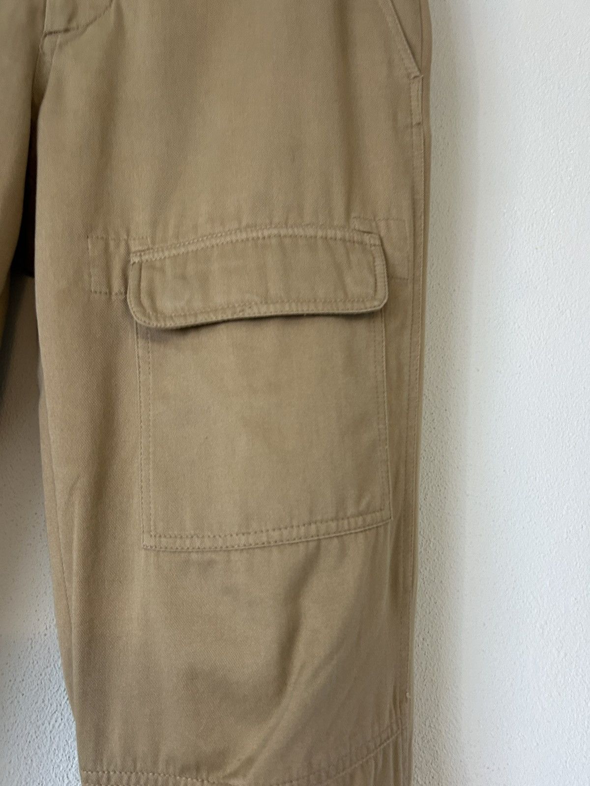 Brunello Cucinelli Brunello Cucinelli Tan Cotton Cargo Pants Size US 34 / EU 50 - 6 Thumbnail