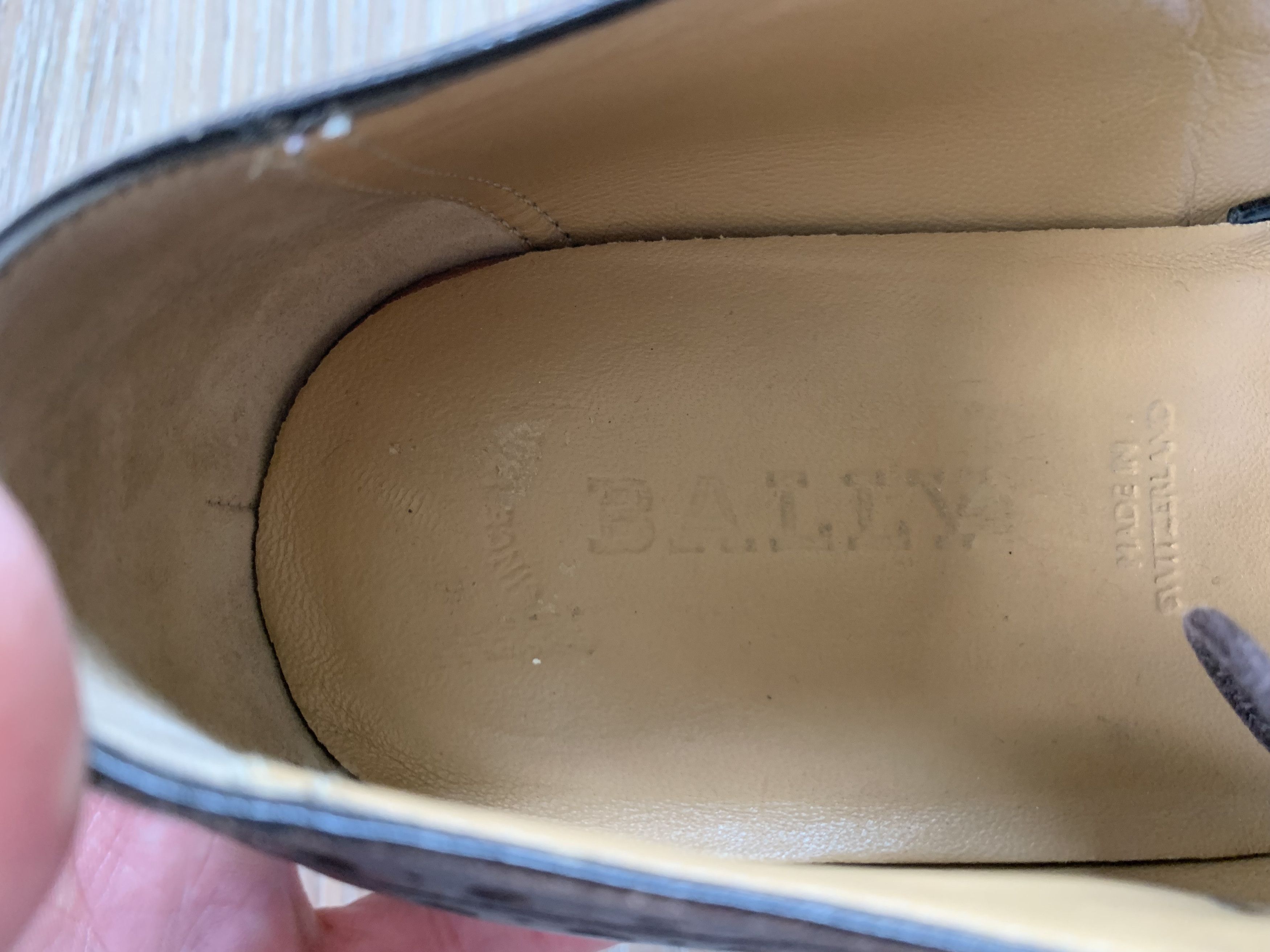 Bally Bally Men's Leather Oxford Shoes Size US 6.5 / EU 39-40 - 12 Thumbnail