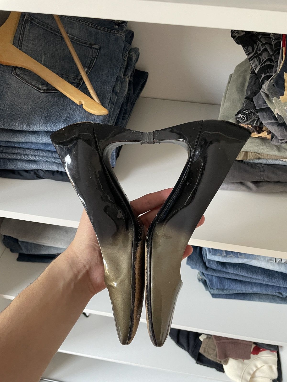 Prada Prada Gradient Leather Vero Cuoio Heels Size US 8.5 / IT 38.5 - 10 Thumbnail