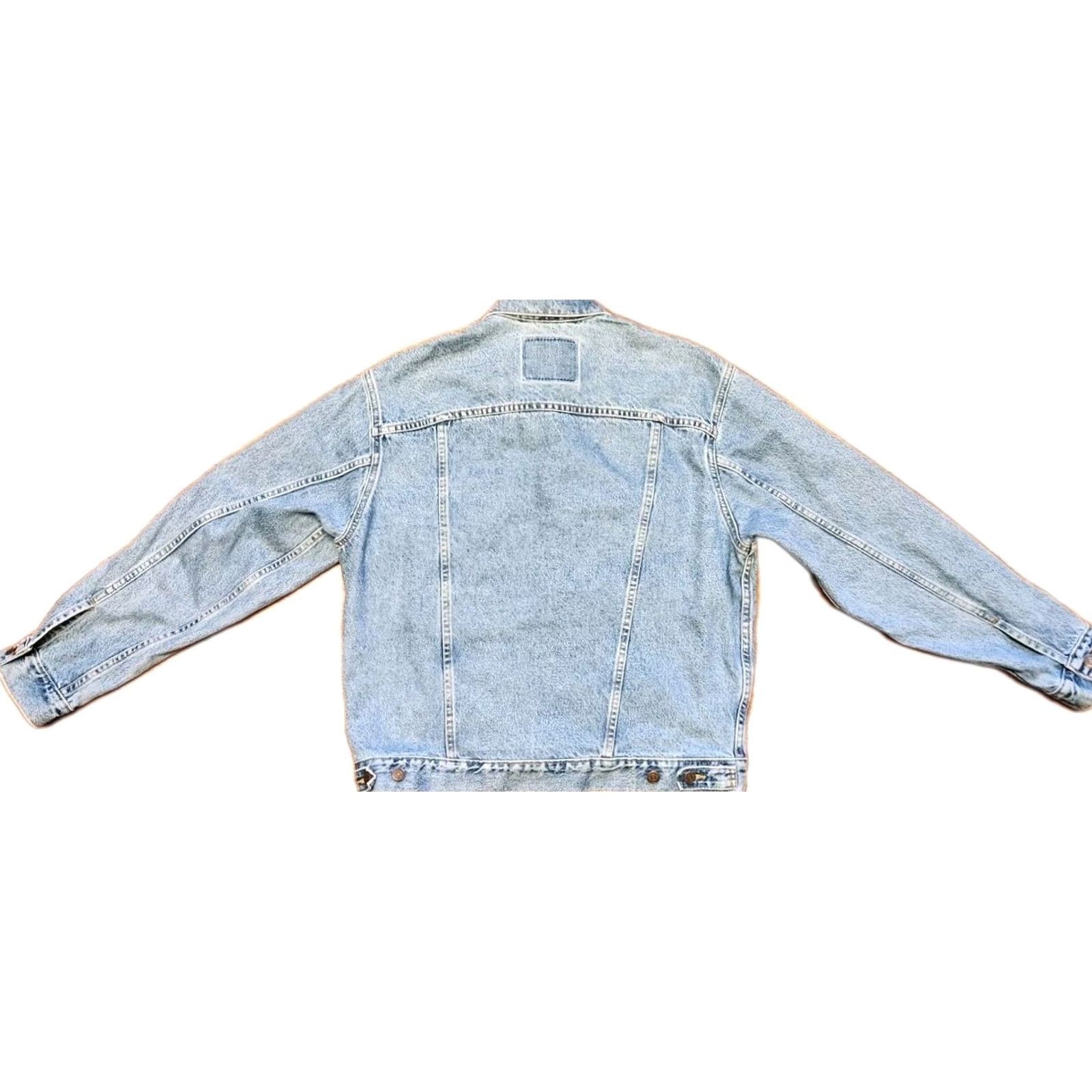 Levi's VINTAGE Levi's 70507-0389 Denim Jean Trucker Jacket Mens M Medium Blue USA MADE 90s Retro Classic Grunge Rock Punk Hipster 70507-0389 Mens Jacket Size US 31 - 2 Thumbnail