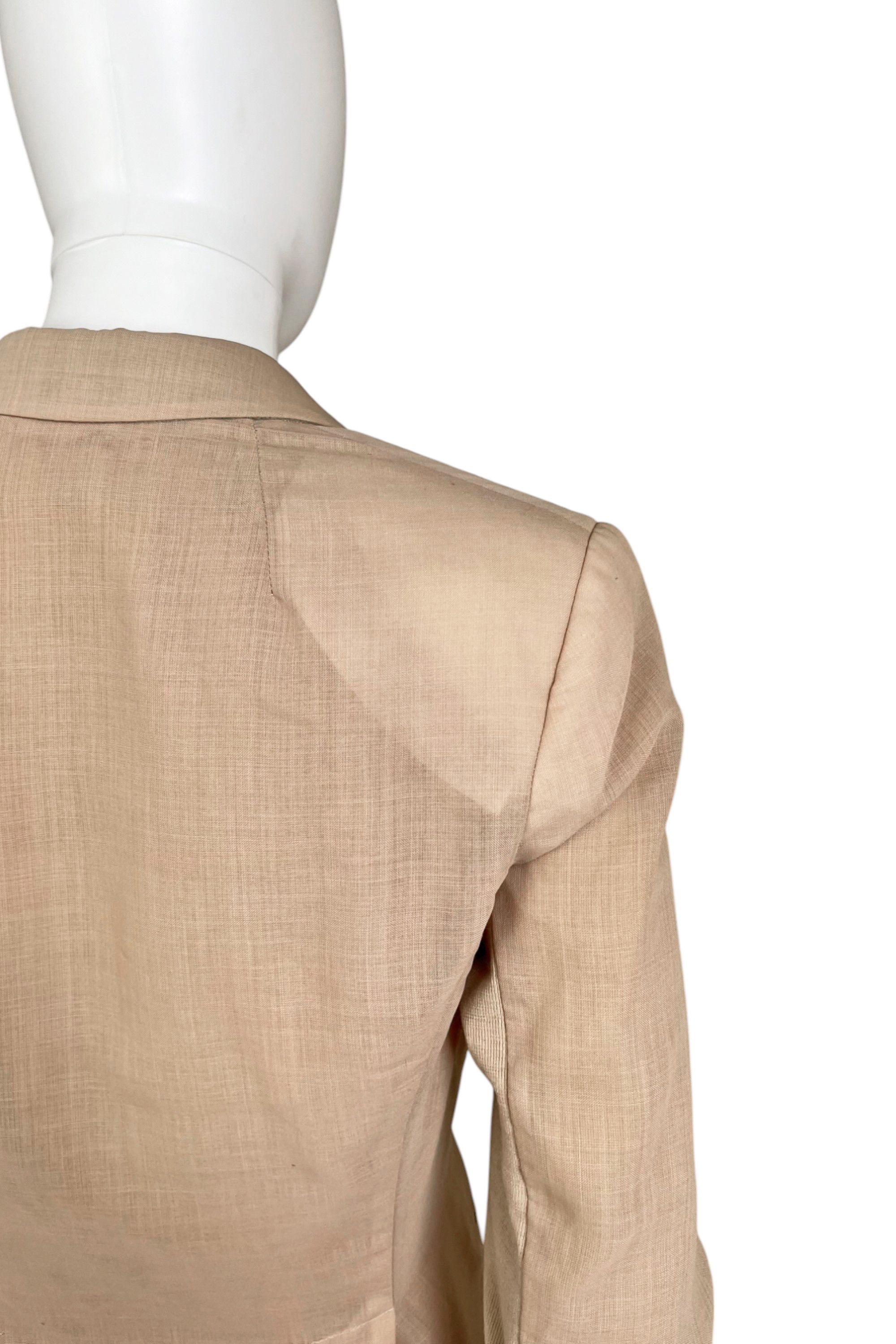 Rick Owens S/S 2012 "NASKA" Flesh One Button Blazer Size M / US 6-8 / IT 42-44 - 6 Thumbnail