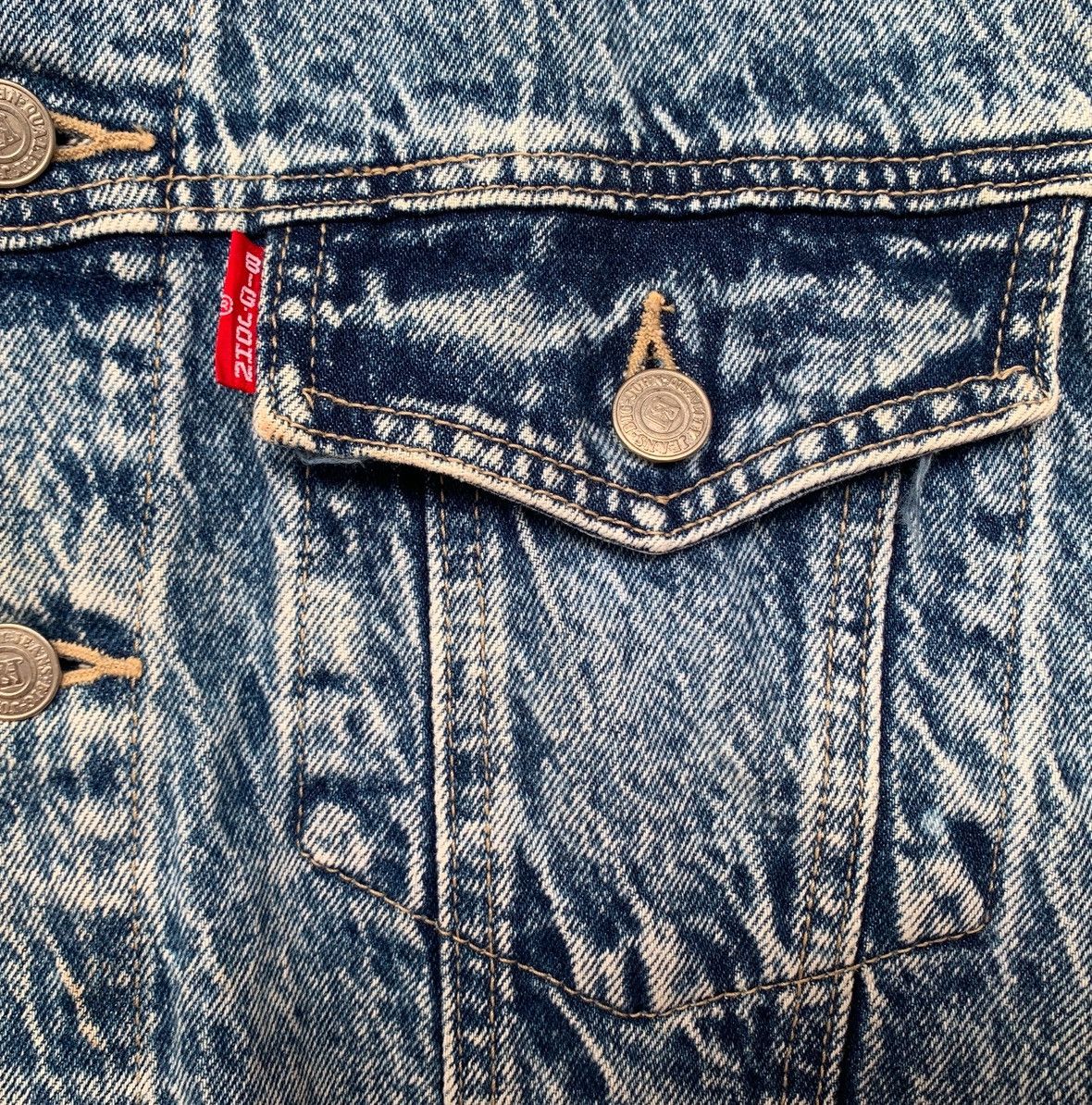 Vintage Vintage Acid Wash Big John Denim Trucker Jacket Size US S / EU 44-46 / 1 - 10 Thumbnail