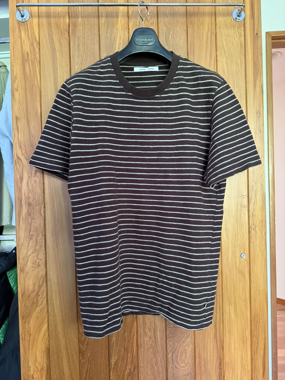 Samsoe Samsoe Samsøe Samsøe Striped Organic Cotton T-Shirt Size US M / EU 48-50 / 2 - 1 Thumbnail