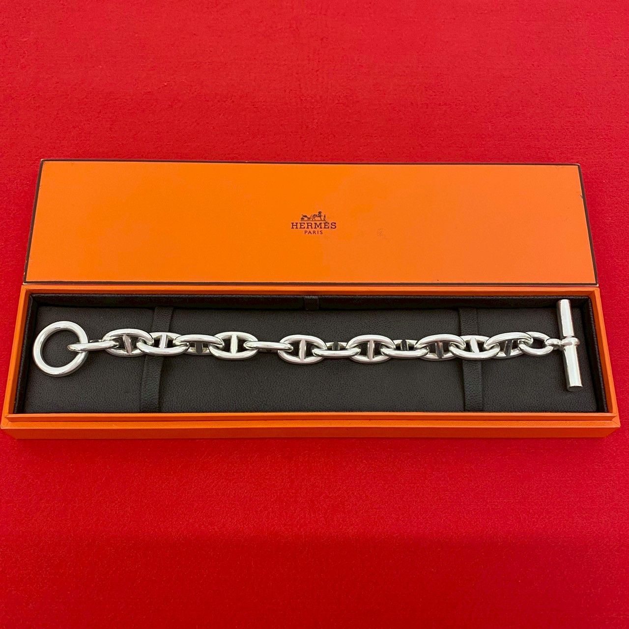 Hermes Hermes Hermes Chaine d'Ancre Silver 925 Bracelet Metal Bracelet Size ONE SIZE - 1 Thumbnail