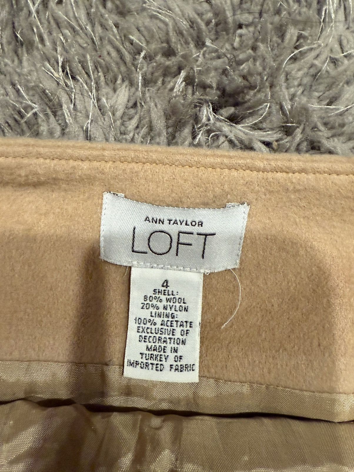 Ann Taylor × Loft Ann Taylor Loft Wool Midi Skirt Size 27" / US 4 / IT 40 - 3 Thumbnail