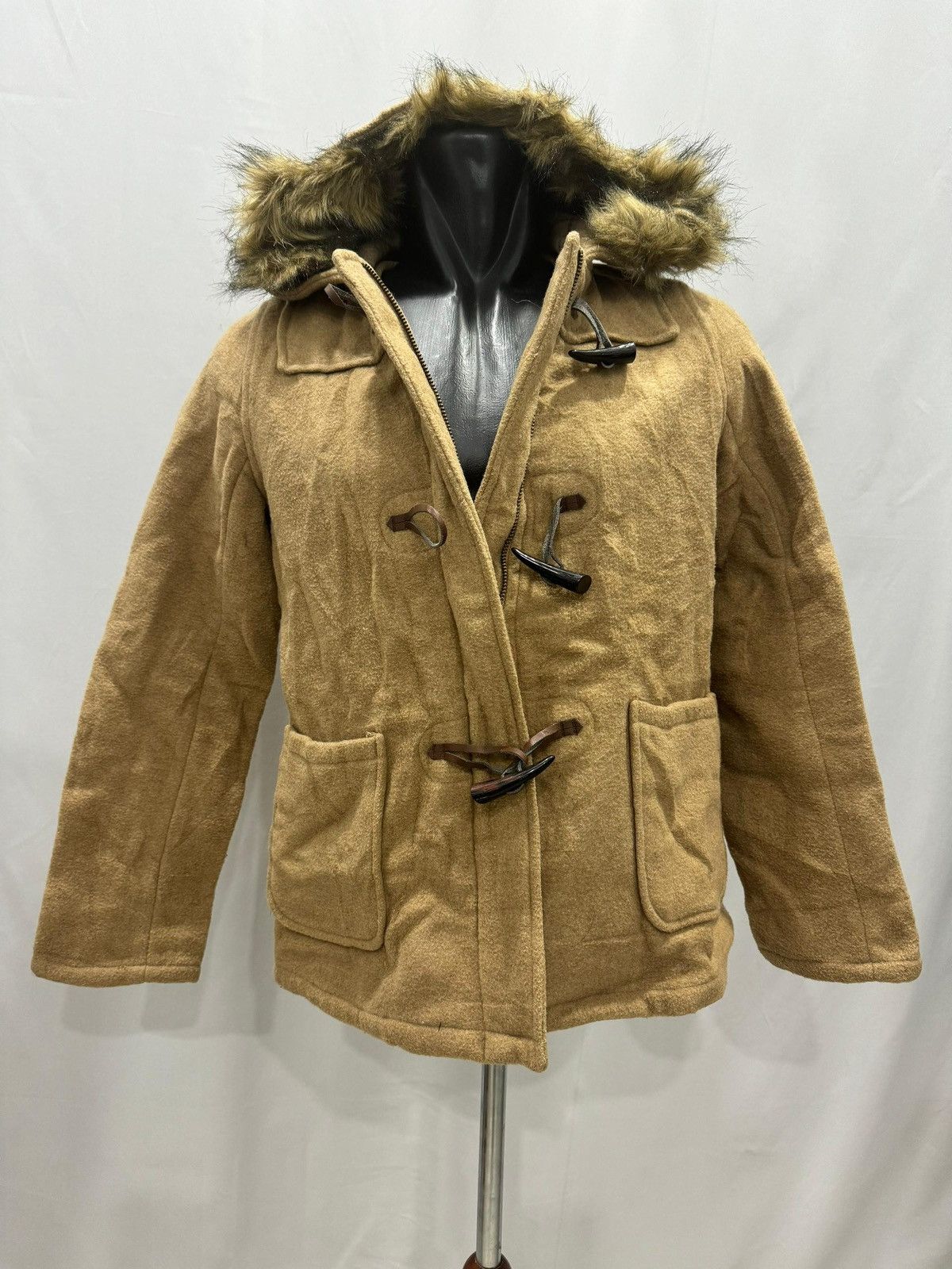 Global Work × Japanese Brand Global Work Women's Duffle Coat/ Jacket Size L / US 10 / IT 46 - 5 Thumbnail