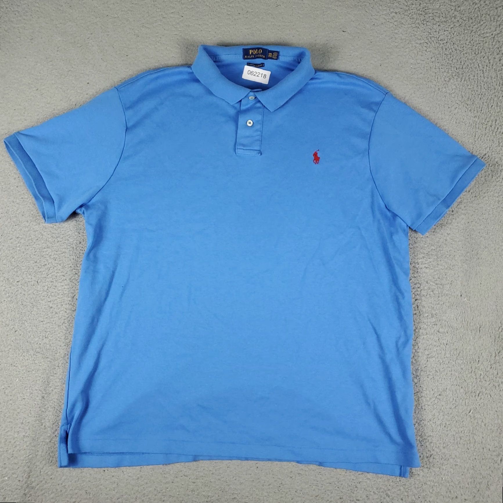 Ralph Lauren VINTAGE Ralph Lauren Polo Shirt Mens 2XL Short Sleeve Blue Classic Casual Cotton Size US XXL / EU 58 / 5 - 3 Thumbnail