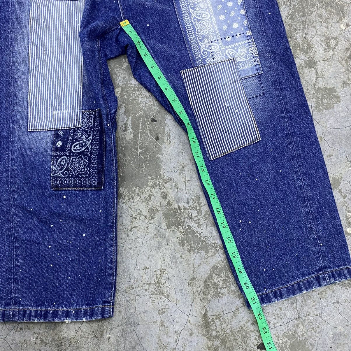 If Six Was Nine vintage tobila union made patchwork jeans Size US 29 - 17 Thumbnail