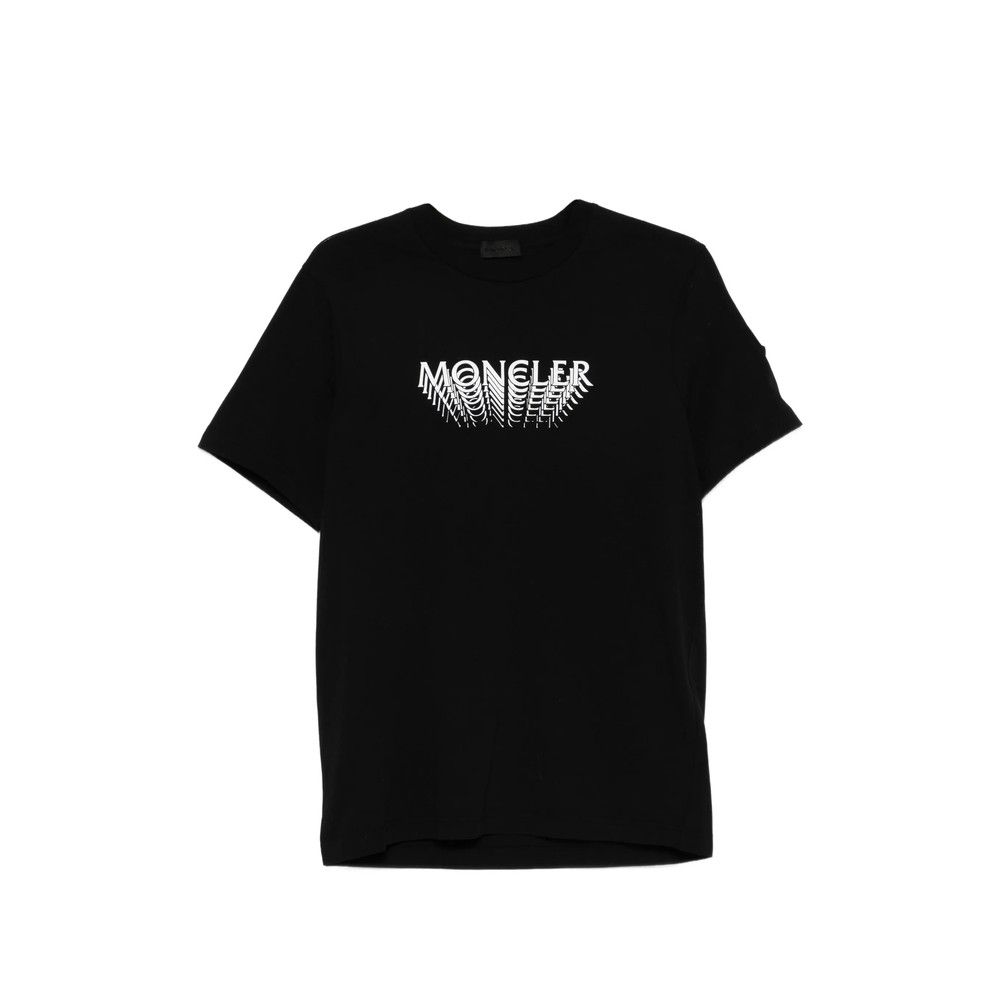Moncler BLACK T-Shirts & Vests - T-Shirts