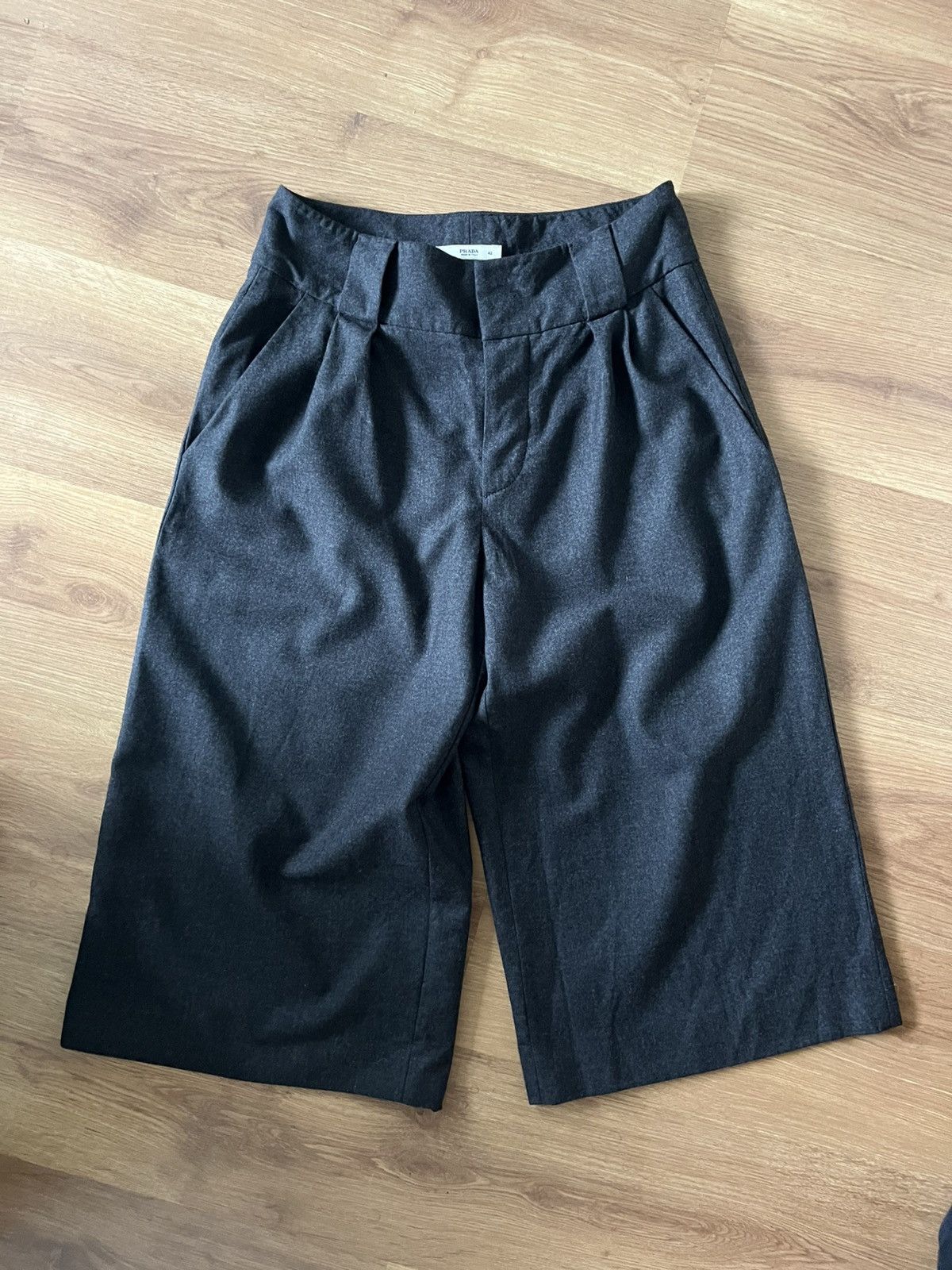 Prada Embroidered Stretch Cotton Blend Shorts | Grailed