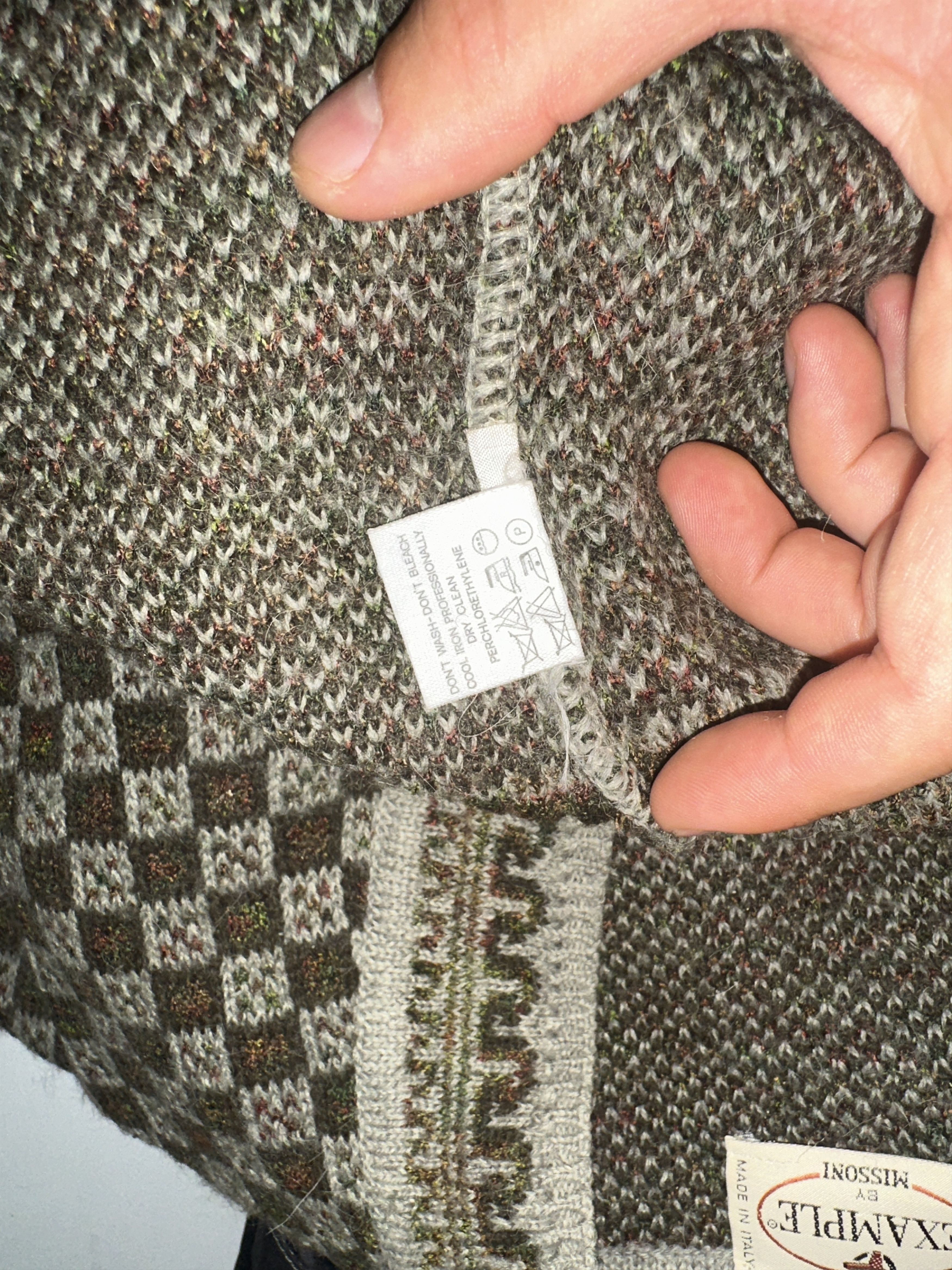 Missoni Rare Alpaca 1995 Missoni Cardigan 3D Pullover Jeresy Size 54 Size US L / EU 52-54 / 3 - 17 Thumbnail