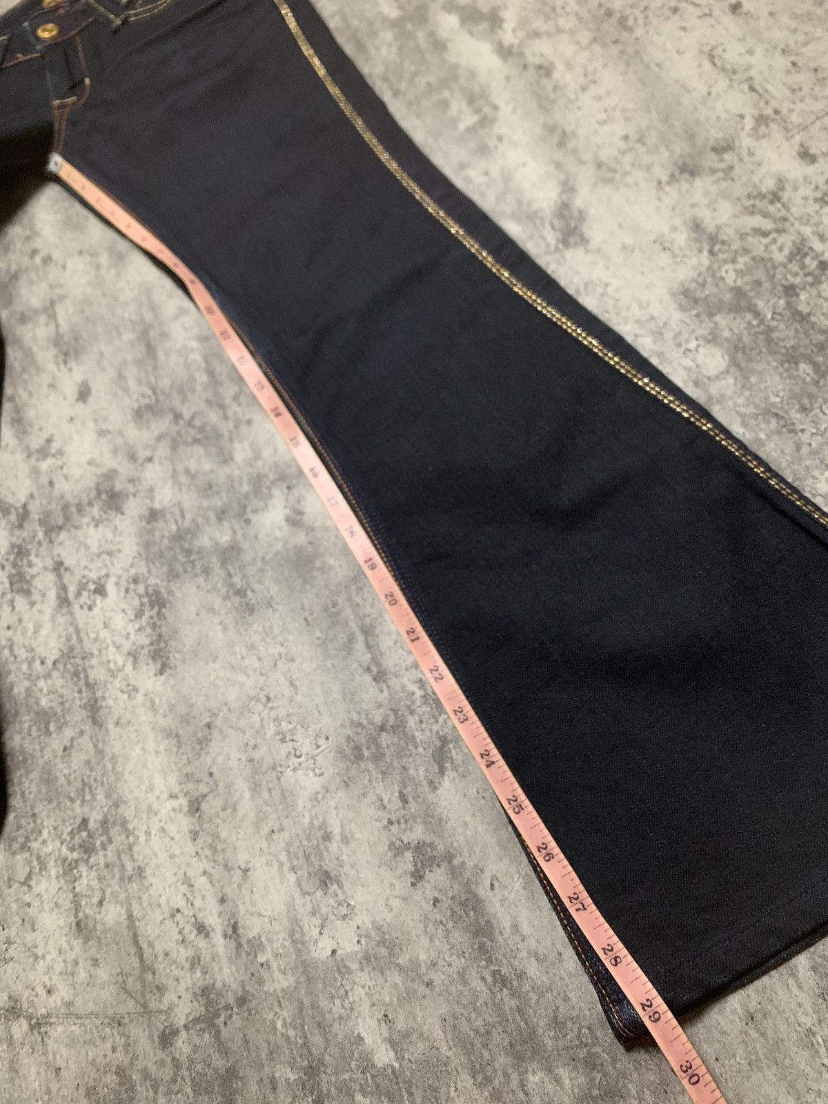 Tornado Mart Y2K Brappers Japanese Dark Indigo Flare ifsix Vkei Style Size 29" - 14 Thumbnail