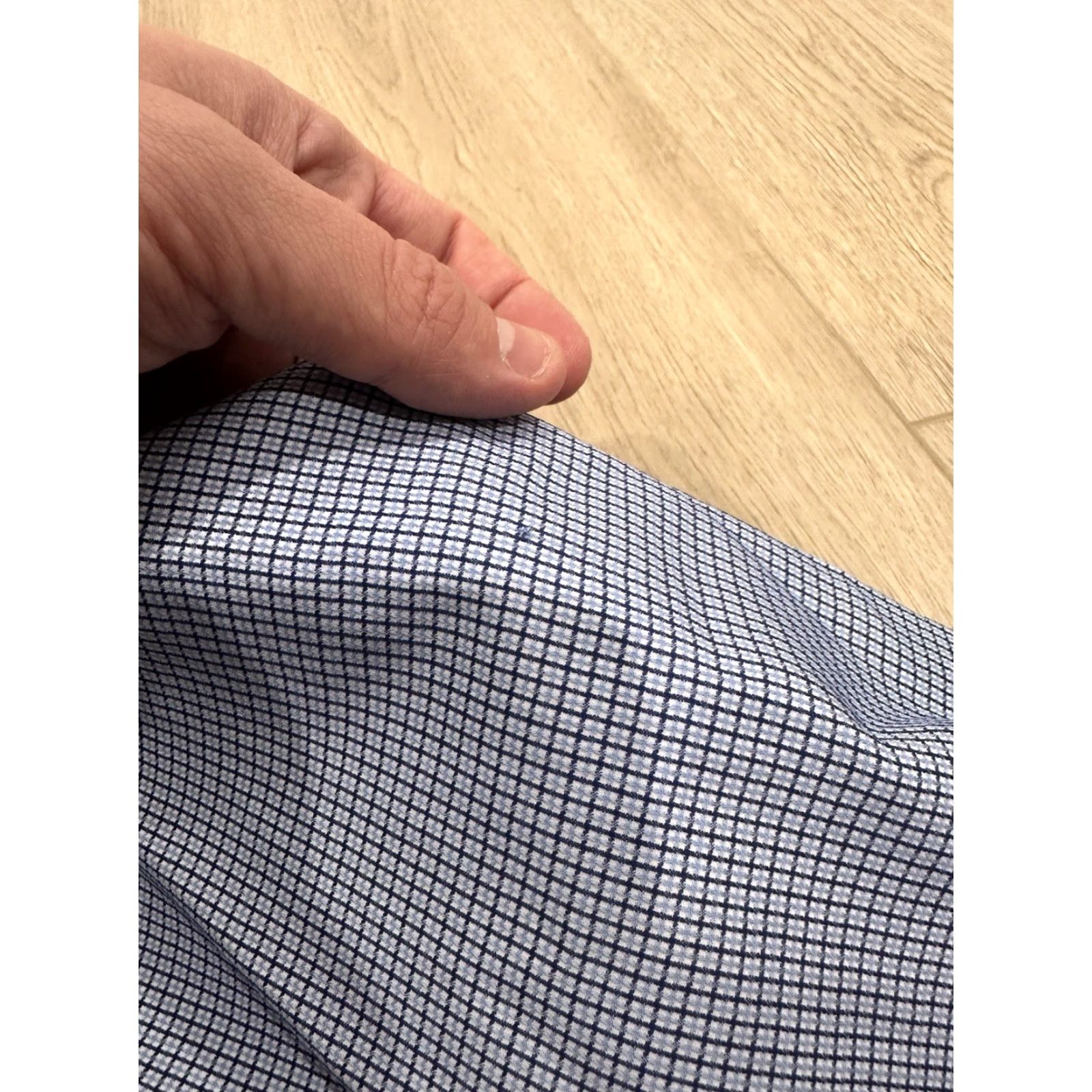 Brioni BRIONI Button Down Shirt Blue White Grid 16.5/42 Dress Shirt Men Brioni Button-Down Collar 100% Cotton Size US XL / EU 56 / 4 - 5 Thumbnail
