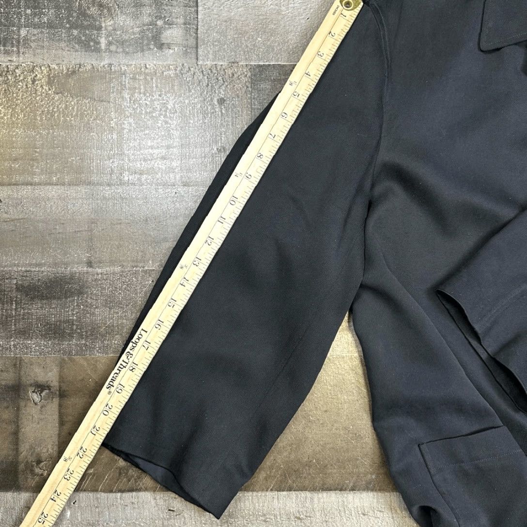 Tommy Bahama Tommy Bahama Jacket Men M Silk Black Button Up Collared Pockets Overcoat Size US M / EU 48-50 / 2 - 8 Thumbnail