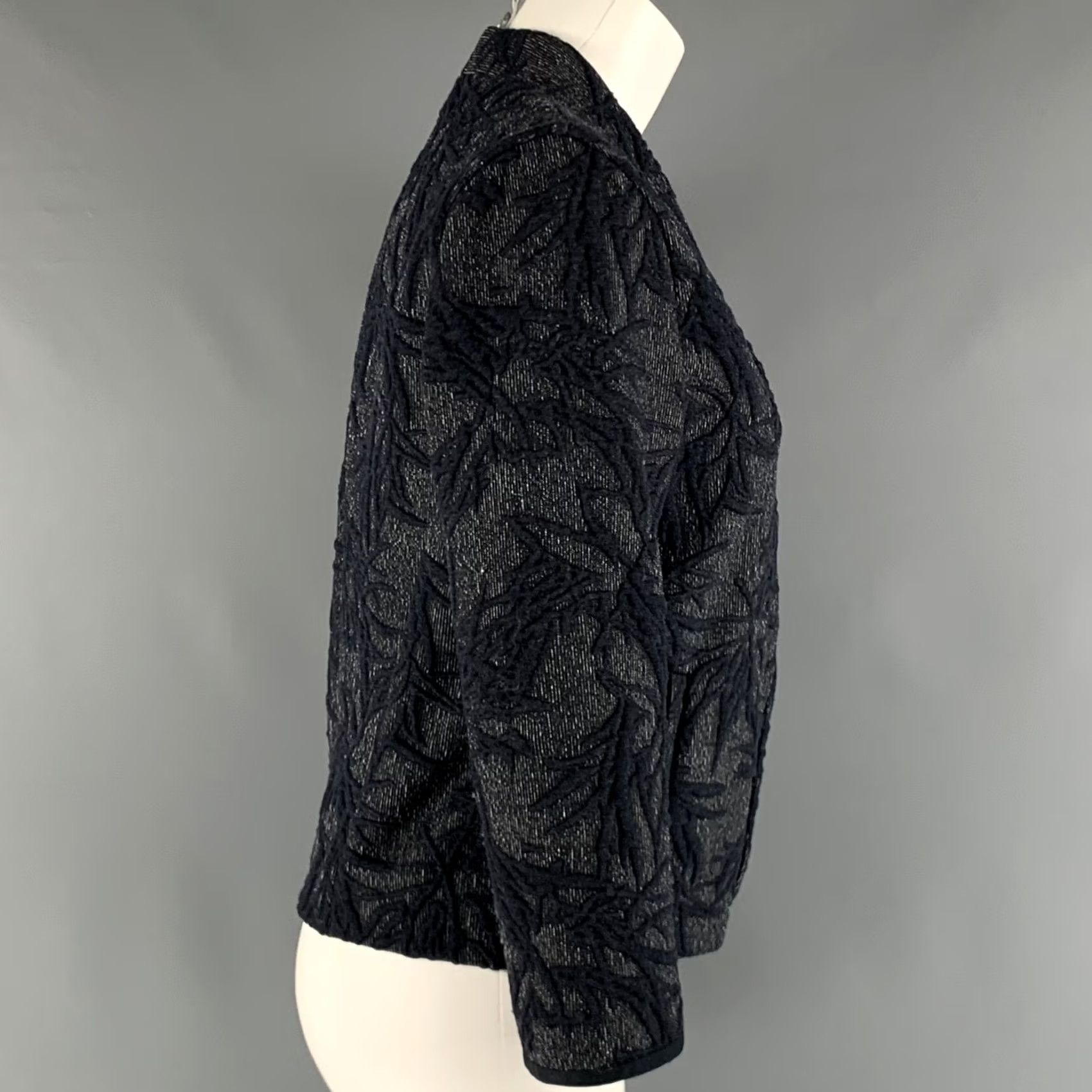 Pas de Calais PAS de CALAIS Jacket Size M Navy White Polyester Blend Size M / US 6-8 / IT 42-44 - 3 Thumbnail