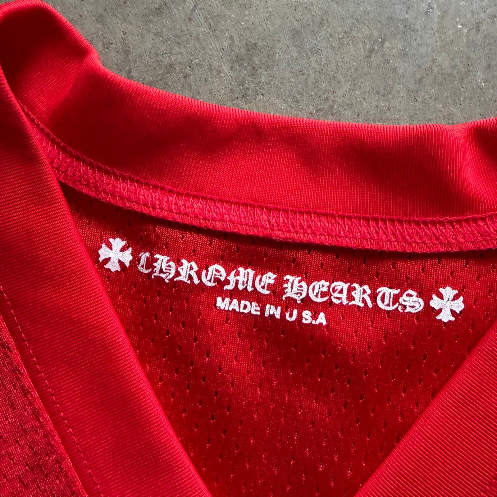 Chrome Hearts Chrome Hearts x Matty Boy Form L/S Mesh Jersey Red Size US L / EU 52-54 / 3 - 9 Thumbnail