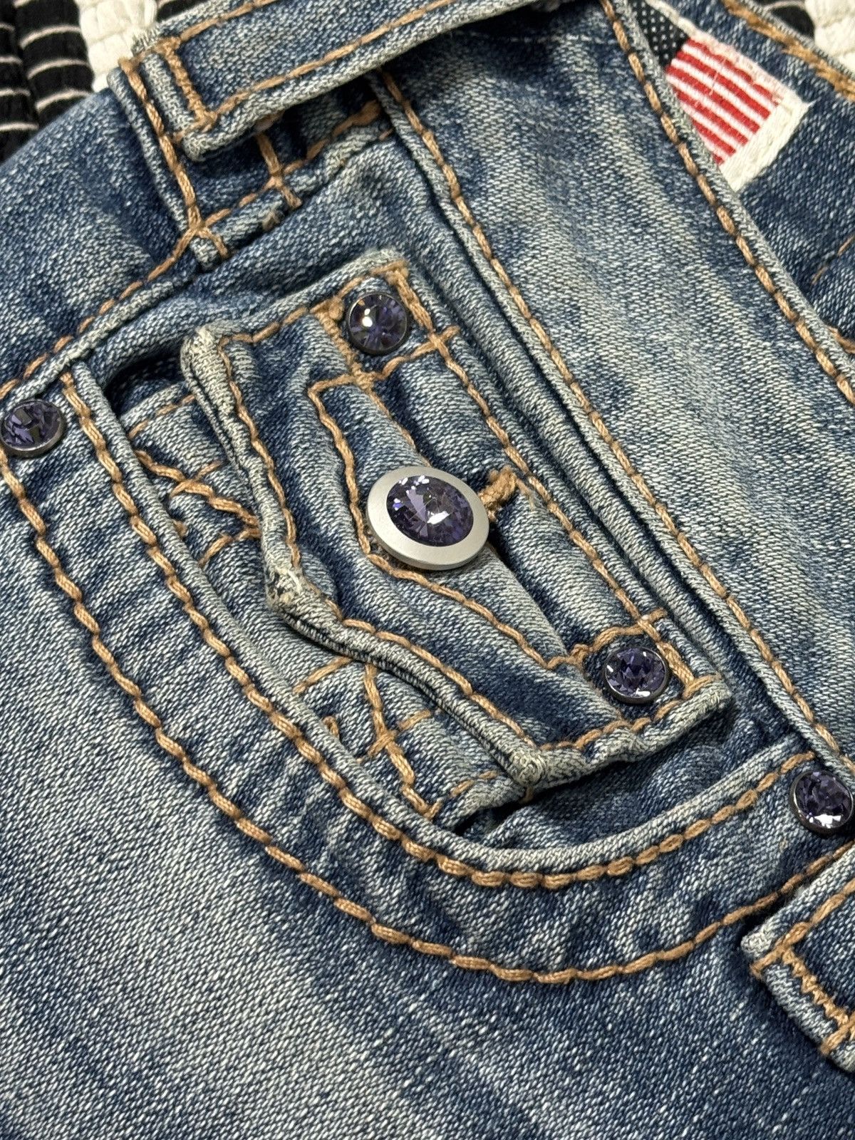 True Religion VINTAGE TRUE RELIGION 2000s JEANS Size 28" / US 6 / IT 42 - 7 Thumbnail