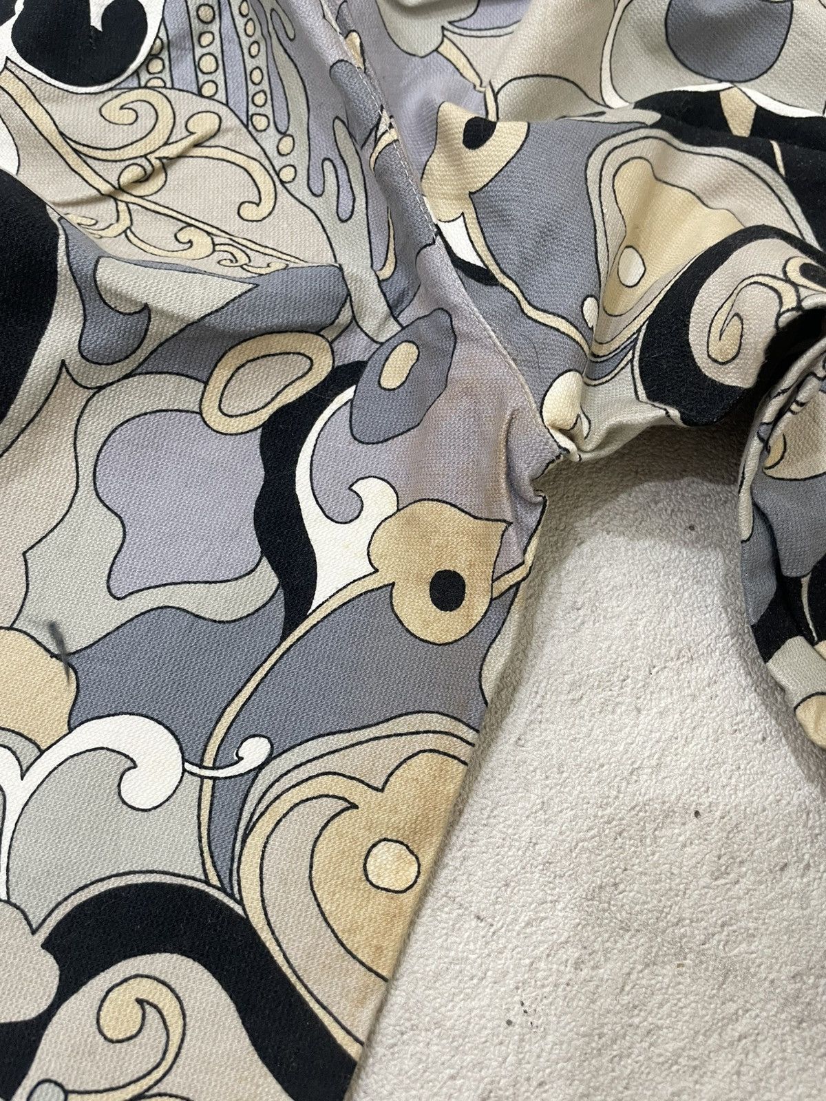 Katharine Hamnett London Katharine Hamnet archive Abstract Pattern Flare Pants Y2K Size 26" / US 2 / IT 38 - 12 Thumbnail