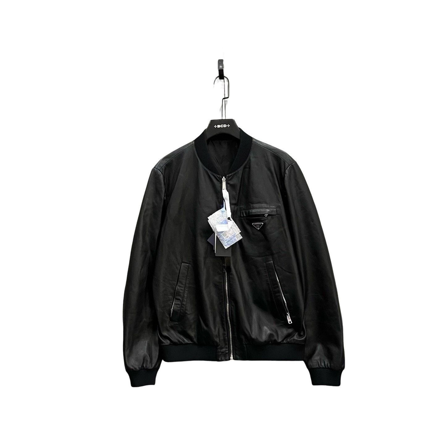 Prada Prada Reversible Leather Bomber Jacket Size 52 Size US L / EU 52-54 / 3 - 1 Thumbnail