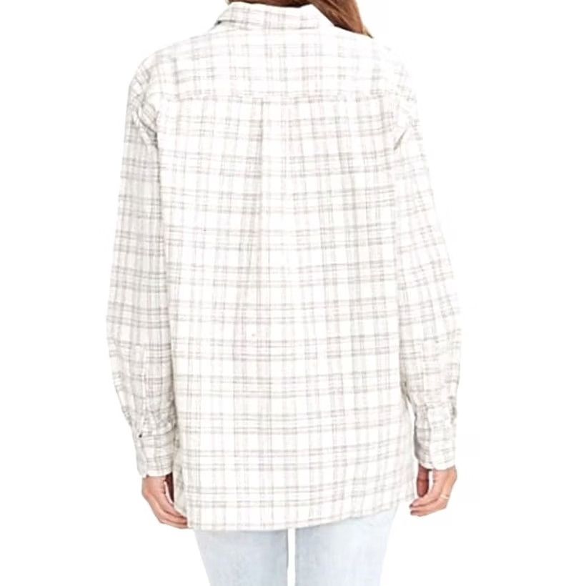 Madewell Madewell Corduroy Oversized Plaid Shirt Button-Up Top Sz L Women Casual 90s Preppy Y2K Dad Size L / US 10 / IT 46 - 6 Thumbnail