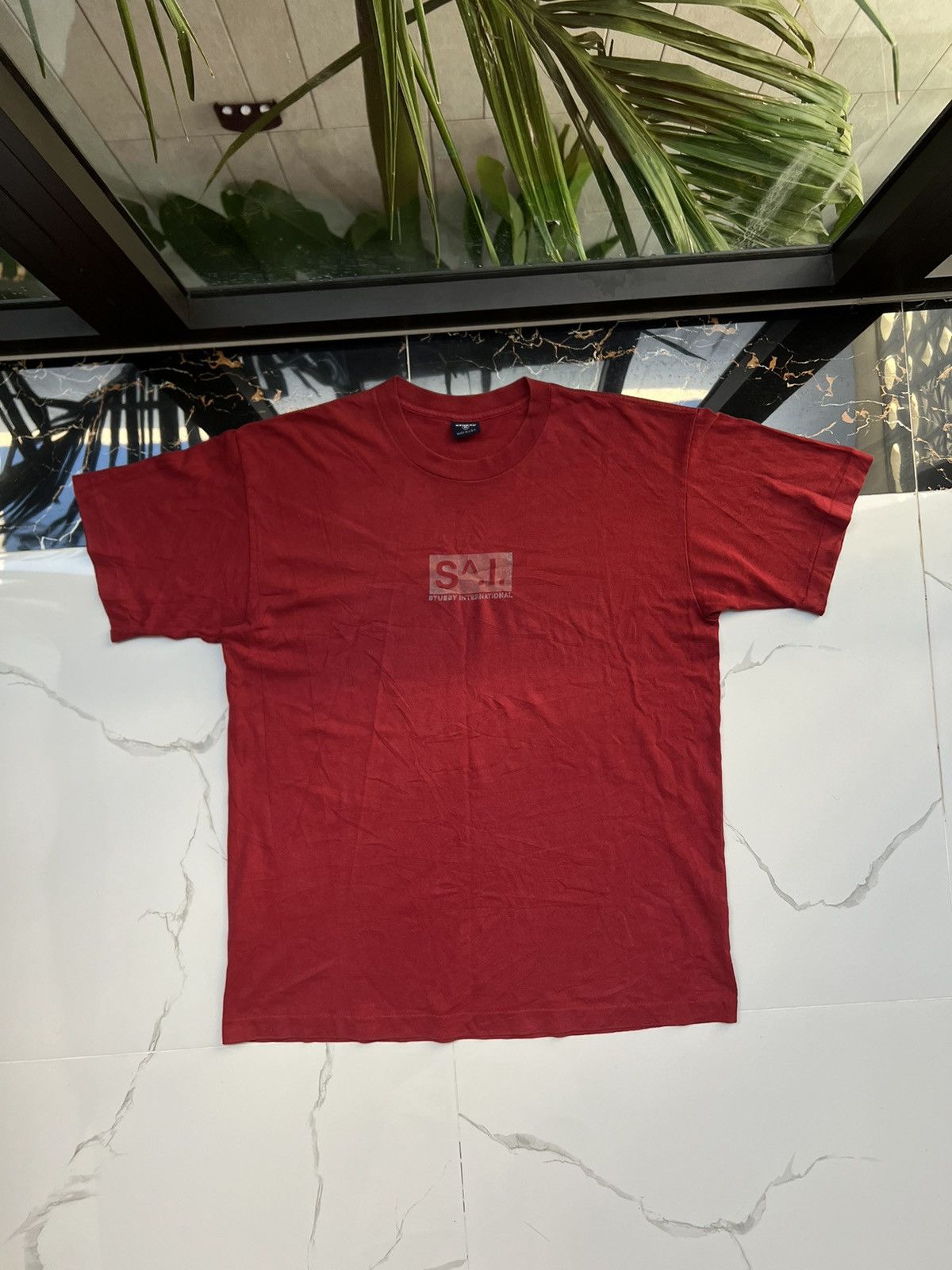 Stussy × Vintage 90's STUSSY INTERNATIONAL LOGO VERY RARE Y2K TEE MADE IN USA Size US XL / EU 56 / 4 - 1 Thumbnail