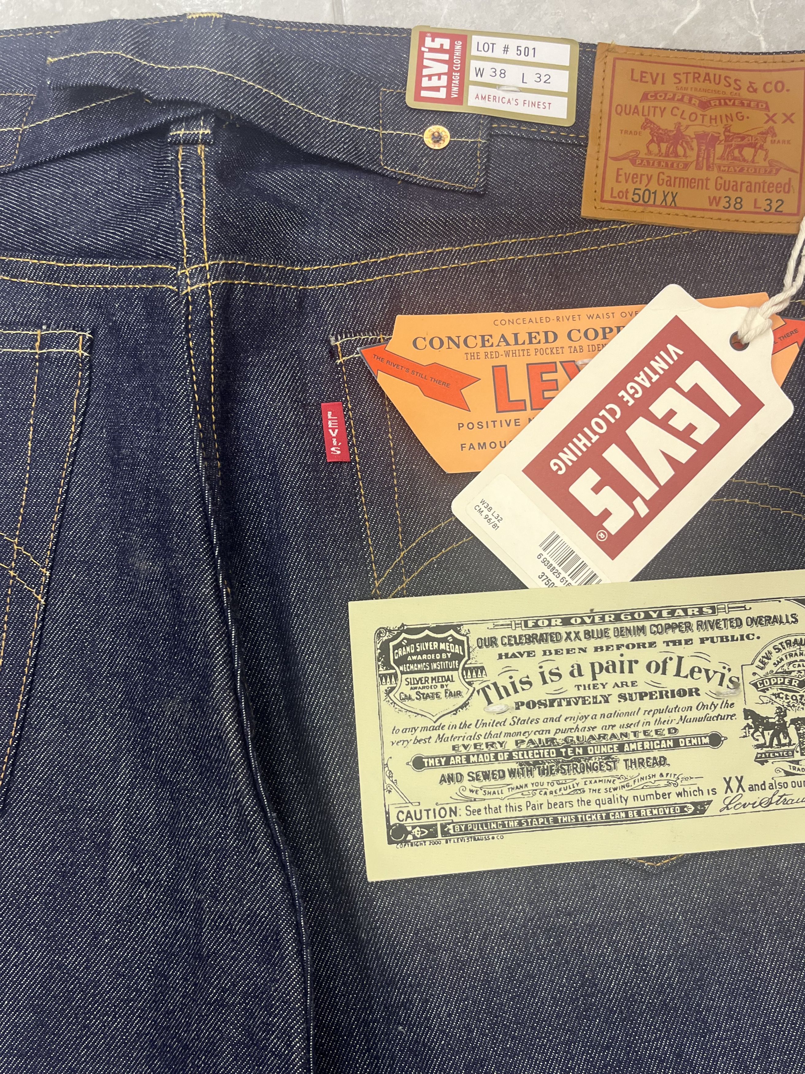 Levi's Vintage Clothing Levis 1937 vintage clothing jean Size US 38 / EU 54 - 8 Thumbnail