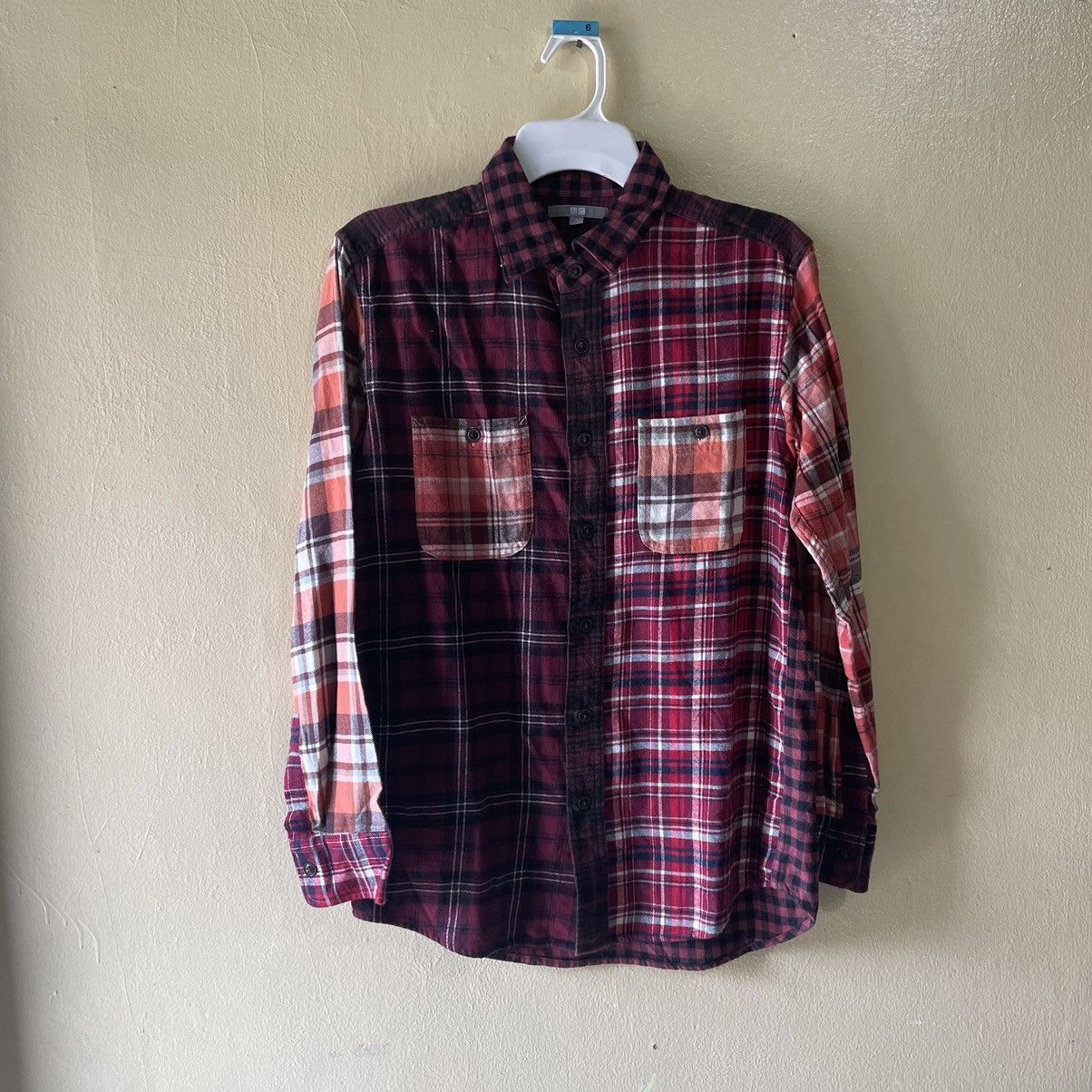 Flannel × Uniqlo × Vintage Uniqlo Patchwork Flannel Shirt Size US M / EU 48-50 / 2 - 1 Thumbnail