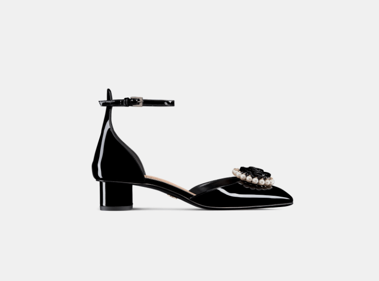 Dior o1w1db10825 KCB842 Dior Rose Pumps in Black Size US 10 / IT 40 - 1 Thumbnail