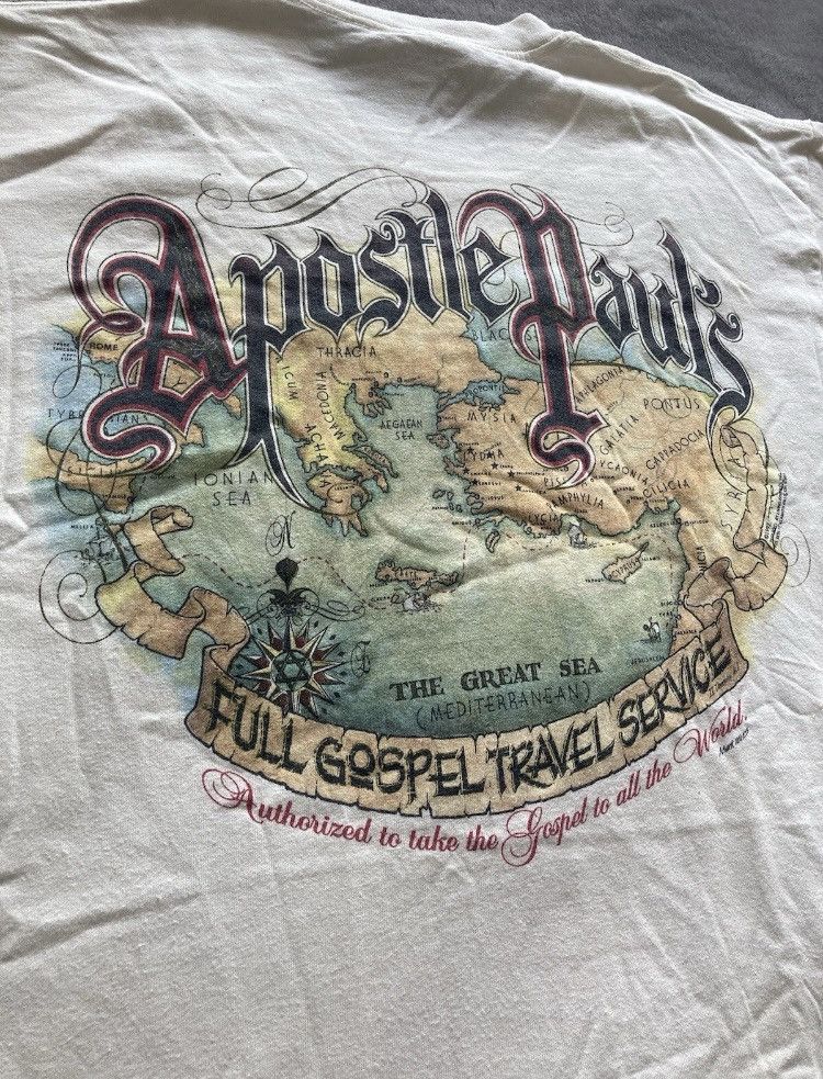 Vintage Vintage 90s Living Epistles Apostle Paul Christian T-shirt Size US L / EU 52-54 / 3 - 2 Thumbnail