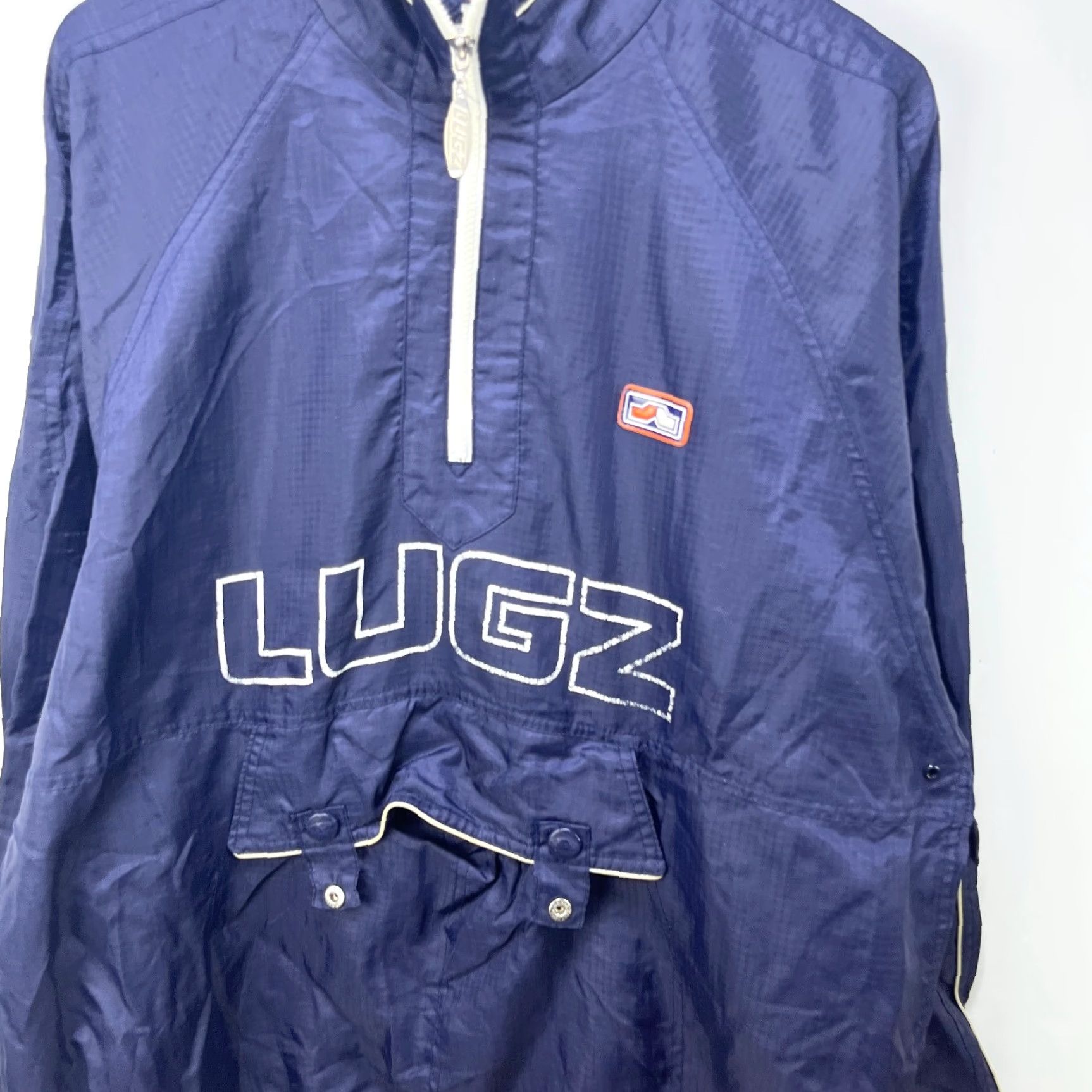 Polo Ralph Lauren VINTAGE Lugz Baggy Windbreaker Jacket M Blue Polo Ralph Lauren Vest Puffer Jacket Men Boy? Size US M / EU 48-50 / 2 - 2 Thumbnail