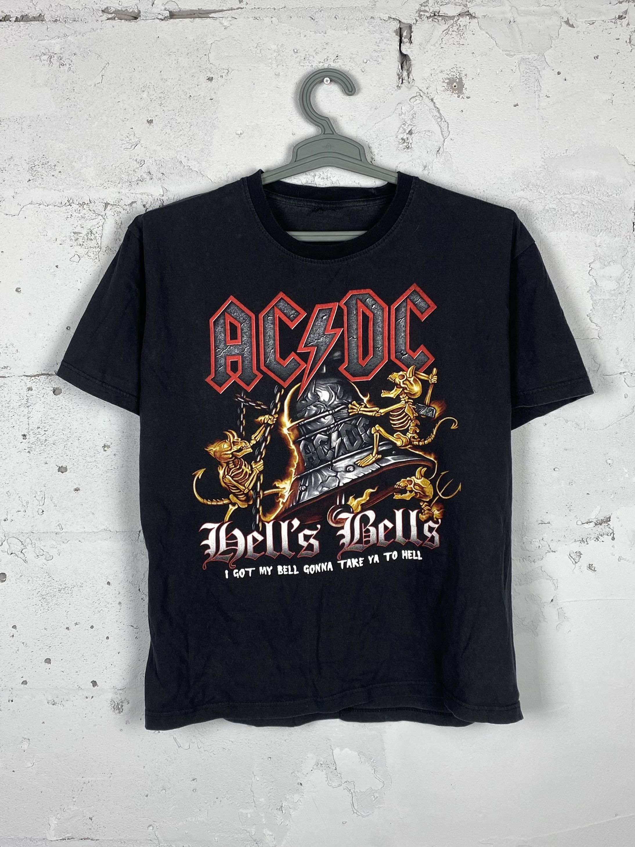 Band Tees × Vintage Vintage 2001 ACDC Hells Bells T-Shirt Size US M / EU 48-50 / 2 - 1 Thumbnail