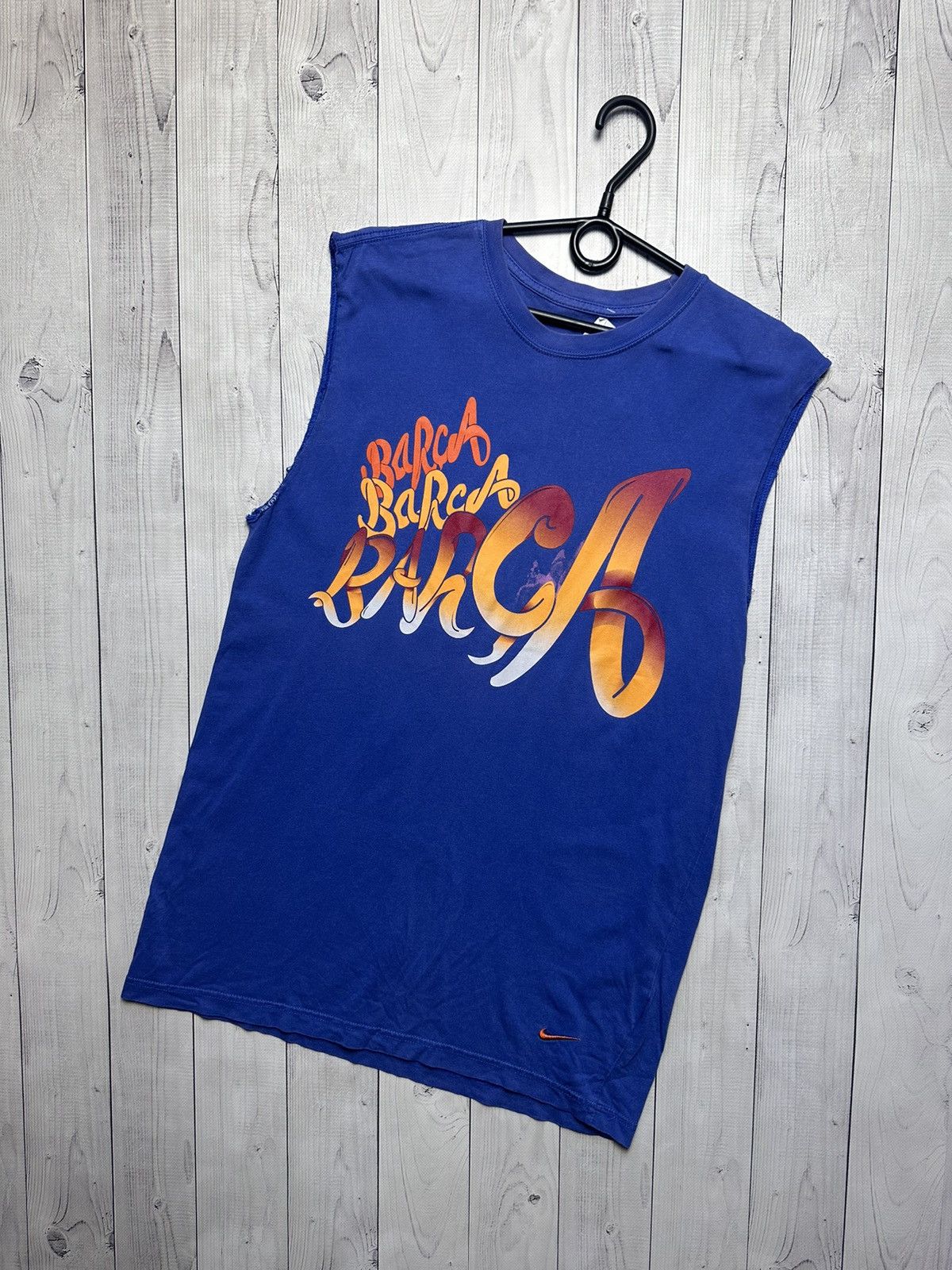 Vintage Vintage Nike Barcelona soccer tee blue size M Size US M / EU 48-50 / 2 - 1 Thumbnail