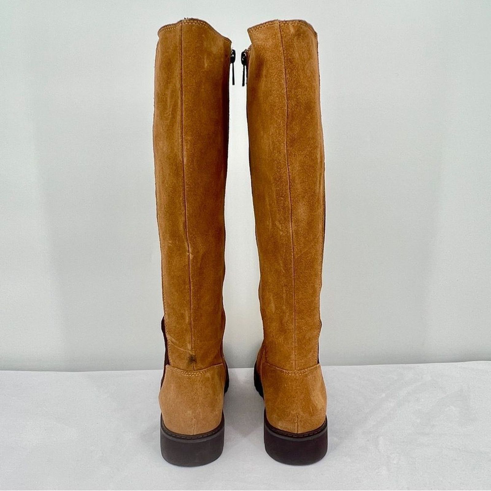 Donald Pliner Donald Pliner Codie Carmel Suede Stretch Zip Knee High Boots Size US 8.5 / IT 38.5 - 11 Thumbnail
