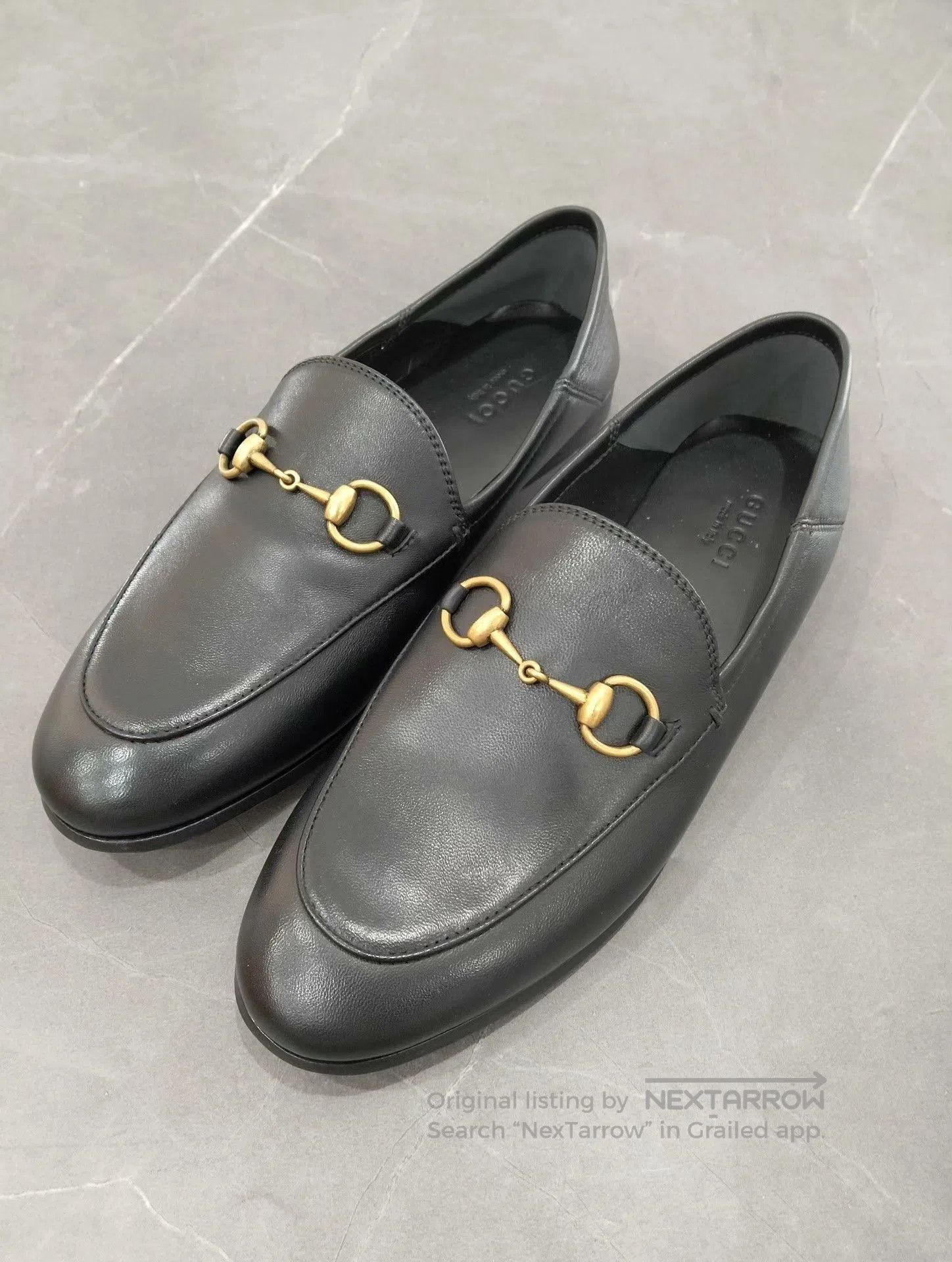 Gucci Gucci Black Leather Horsebit Loafers. Size US 4.5 / IT 34.5 - 1 Thumbnail