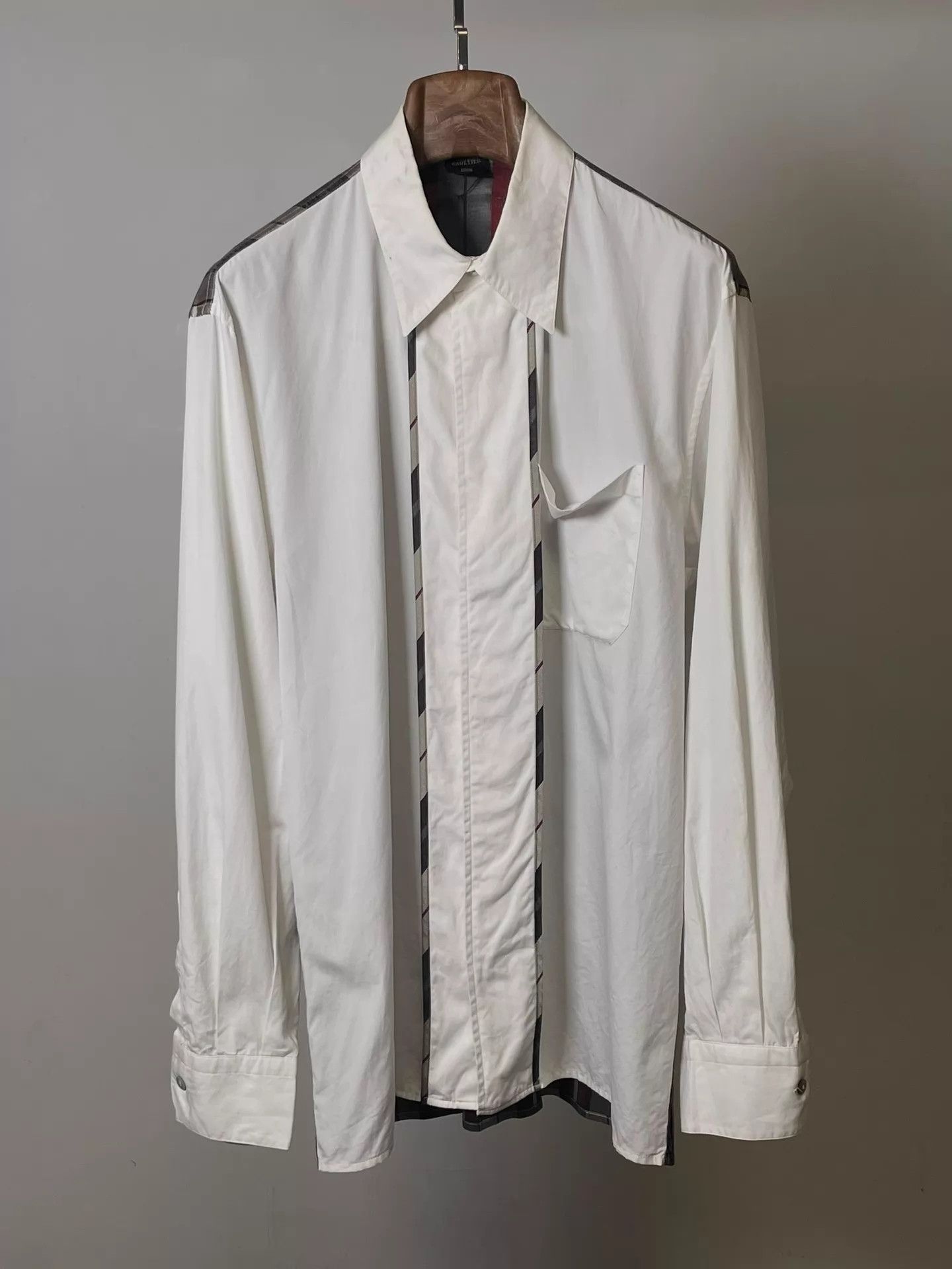Jean Paul Gaultier Jean Paul Gaultier Homme Paneled Shirt Shell Buttons Sz48 Size US M / EU 48-50 / 2 - 2 Thumbnail