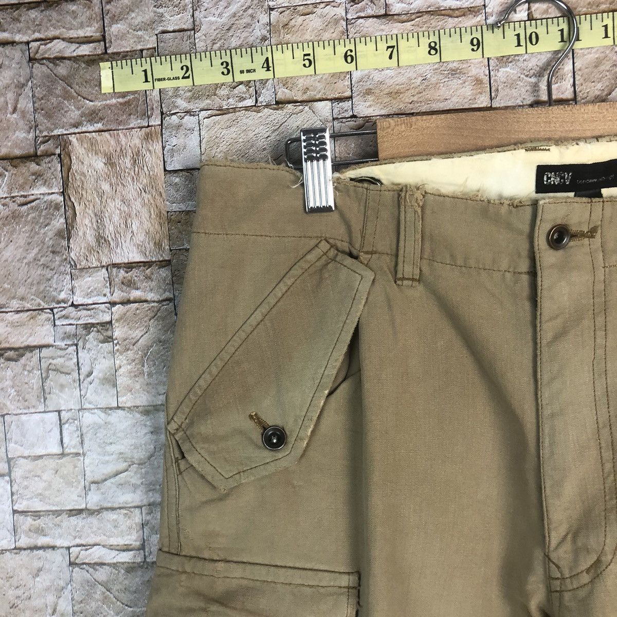 Japanese Brand CnCv Brown Cargo utility tactical Multipocket Pants #A747 Size US 31 - 8 Thumbnail