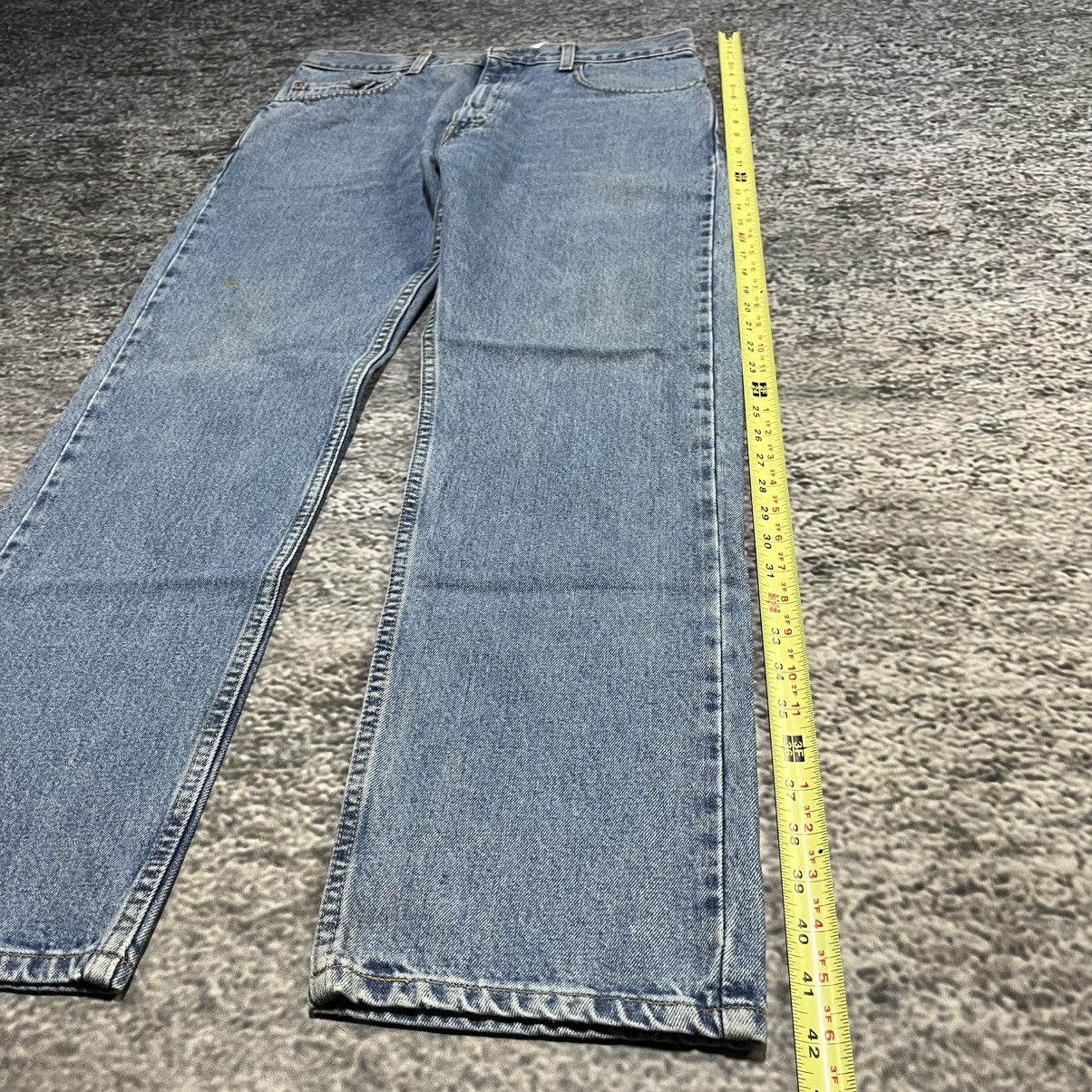 Levi's VINTAGE 90s LEVI'S 505 REGULAR FIT STRAIGHT LEG BLUE JEANS Size US 34 / EU 50 - 12 Thumbnail