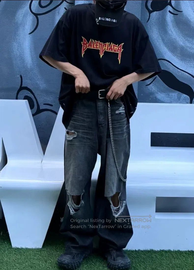 Balenciaga Balenciaga Rock Band Series Lightning Letter Pattern Round Size US S / EU 44-46 / 1 - 9 Thumbnail