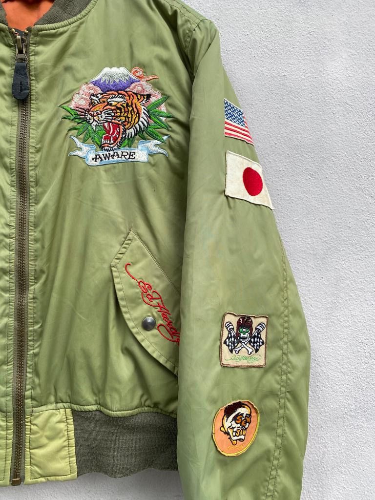 Ed Hardy Don Ed Hardy reversible bomber jacket embroidered logo Size US M / EU 48-50 / 2 - 17 Thumbnail